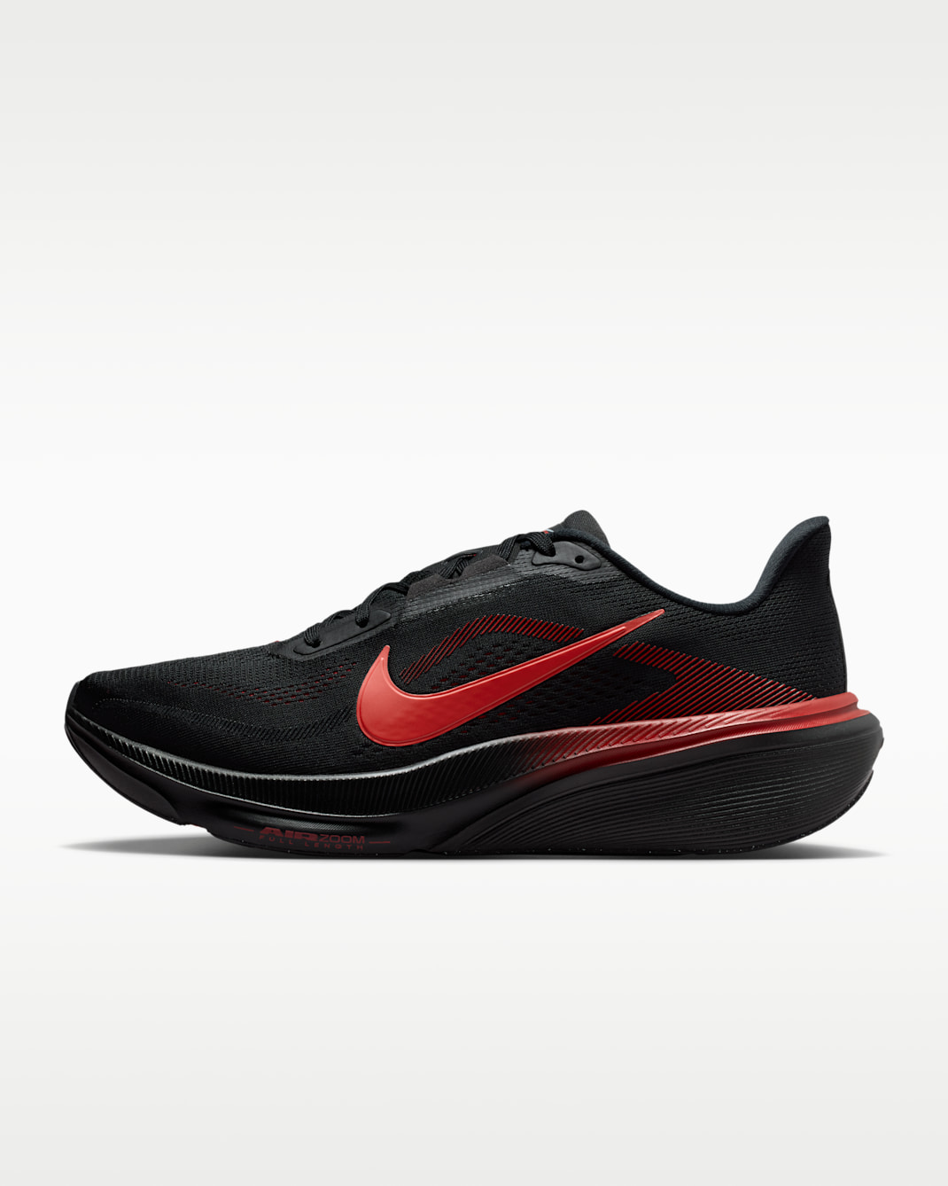 Nike Pegasus 42 Men's Road-Running Shoes - Black/University Red/Wolf Grey/Bright Crimson