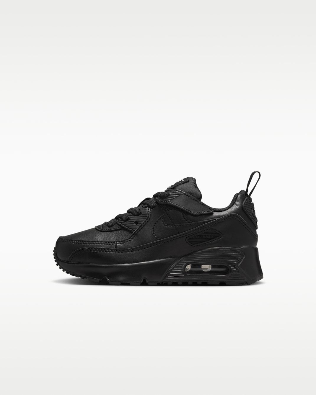 Nike Air Max 90 EasyOn Younger Kids' Shoes - Black/Black/White/Black