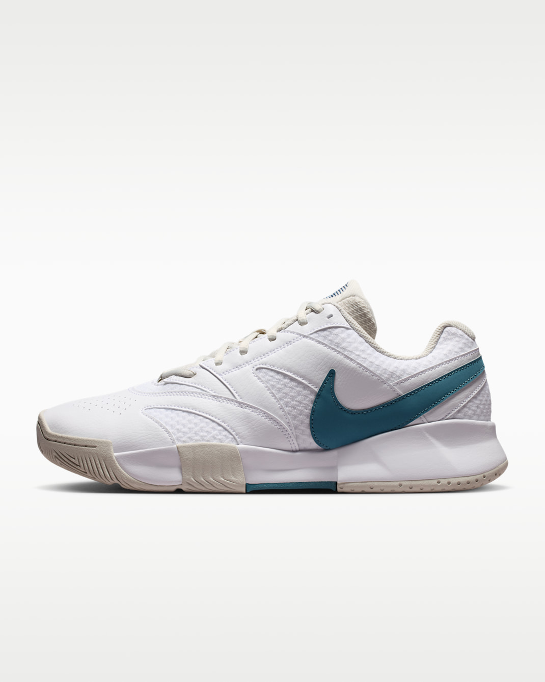 NikeCourt Lite 4 Men's Tennis Shoes - White/Light Bone/New Slate/Smoky Blue
