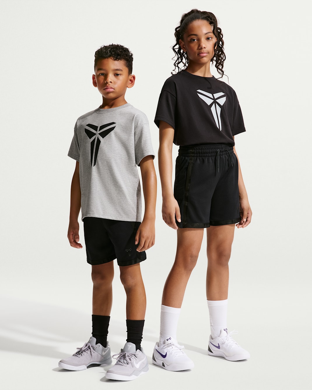 Kobe Older Kids' Dri-FIT Mamba Shorts - Black/Black