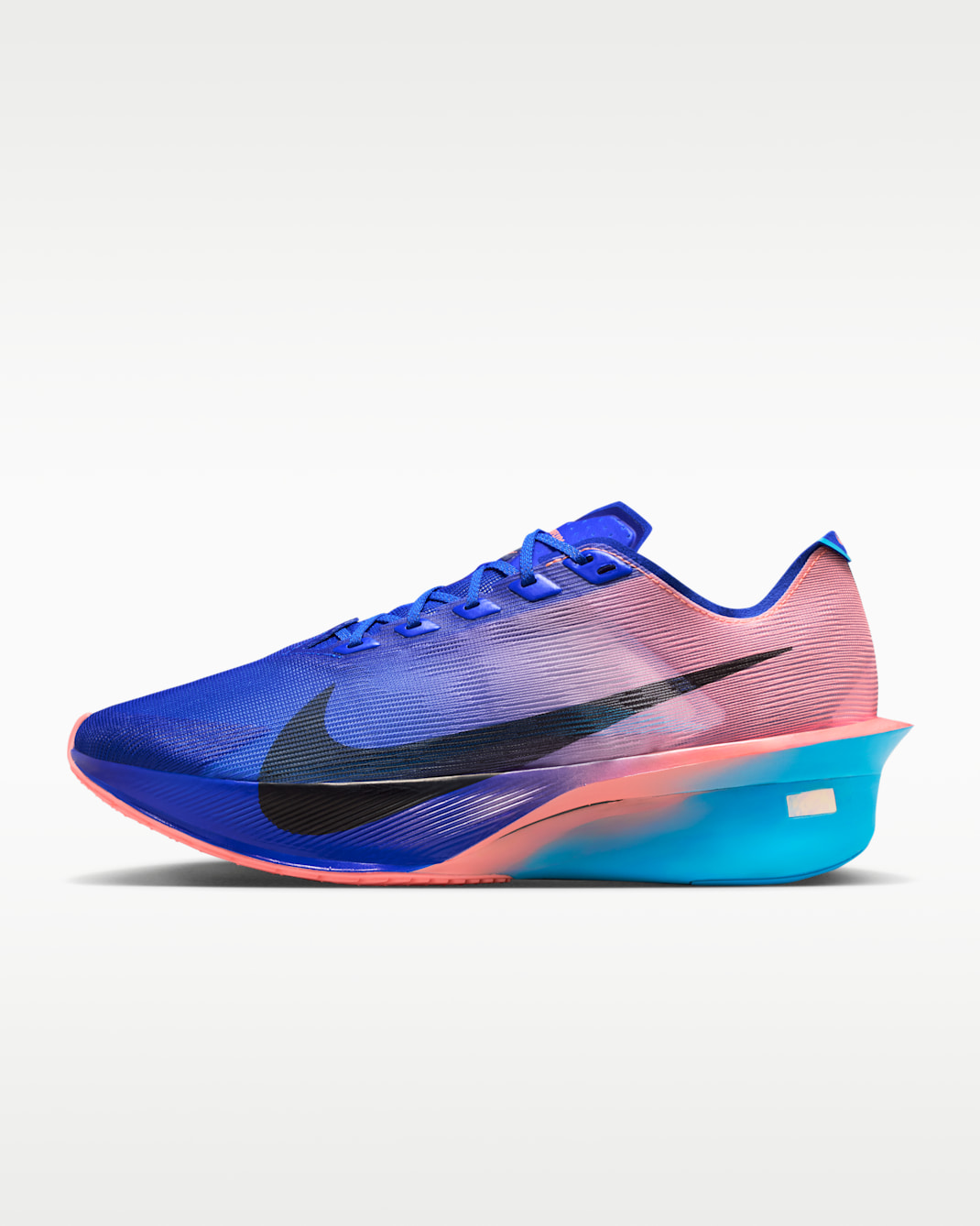 Nike Vaporfly 4 Men's Road Racing Shoes - Racer Blue/Blue Lightning/Atomic Pink/White