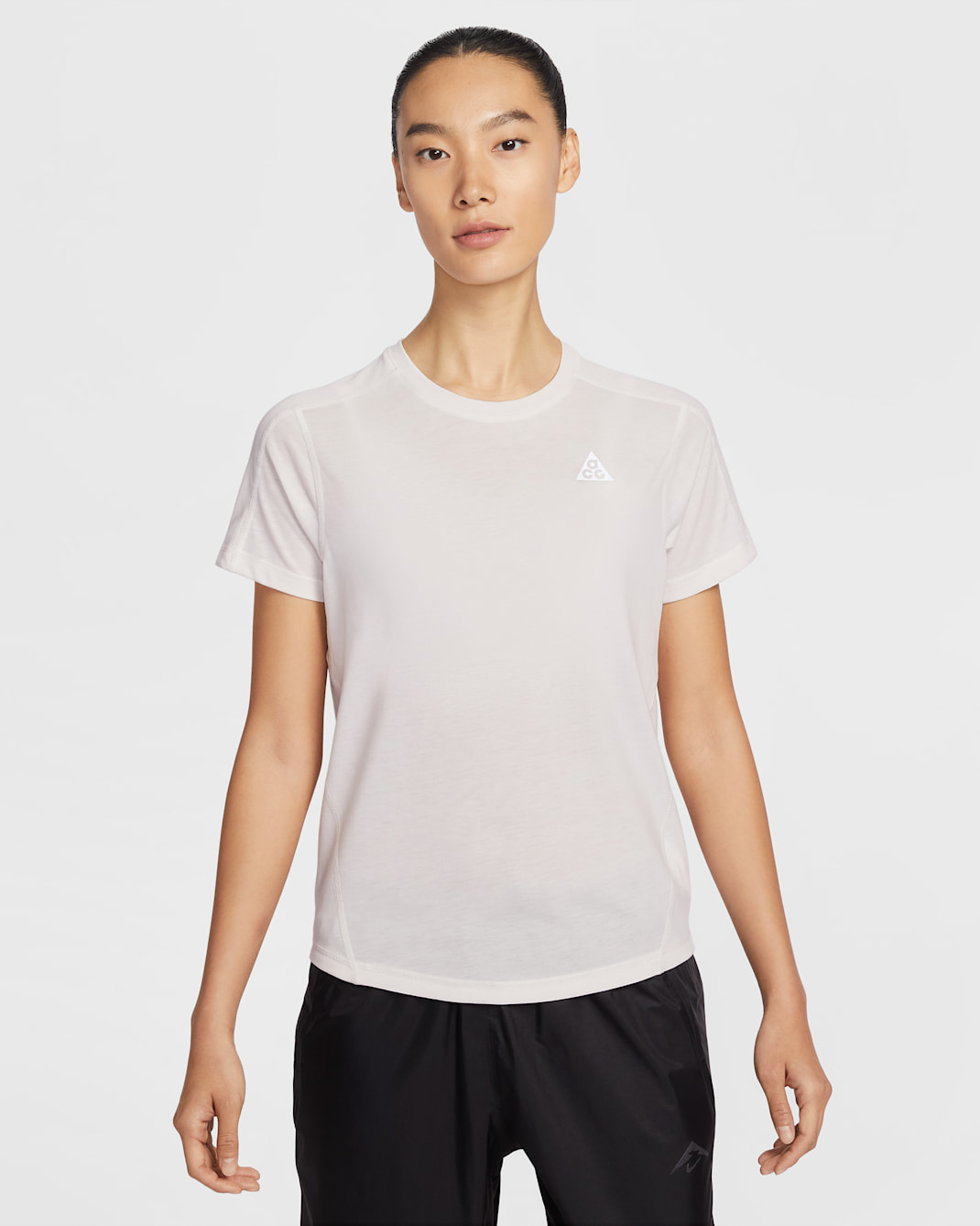 Nike ACG Women's Dri-FIT Short-Sleeve Trail Running Top - Phantom/Summit White
