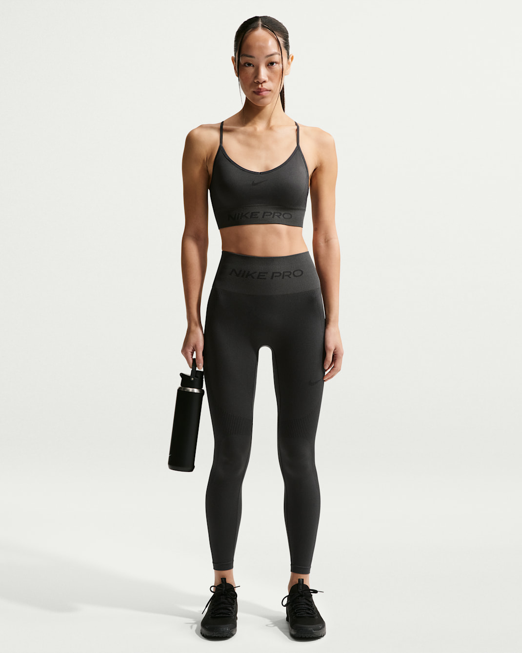 Nike Pro Seamless Women's High-Waisted 7/8 Leggings - Dark Smoke Grey