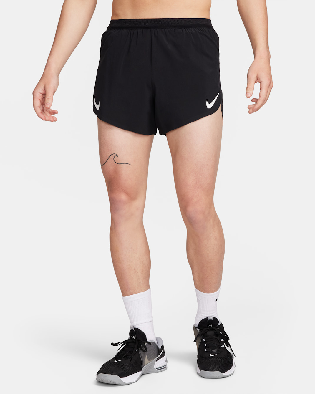 Nike AeroSwift Men's Dri-FIT ADV 10cm (approx.) Brief-Lined Running Shorts - Black/Summit White