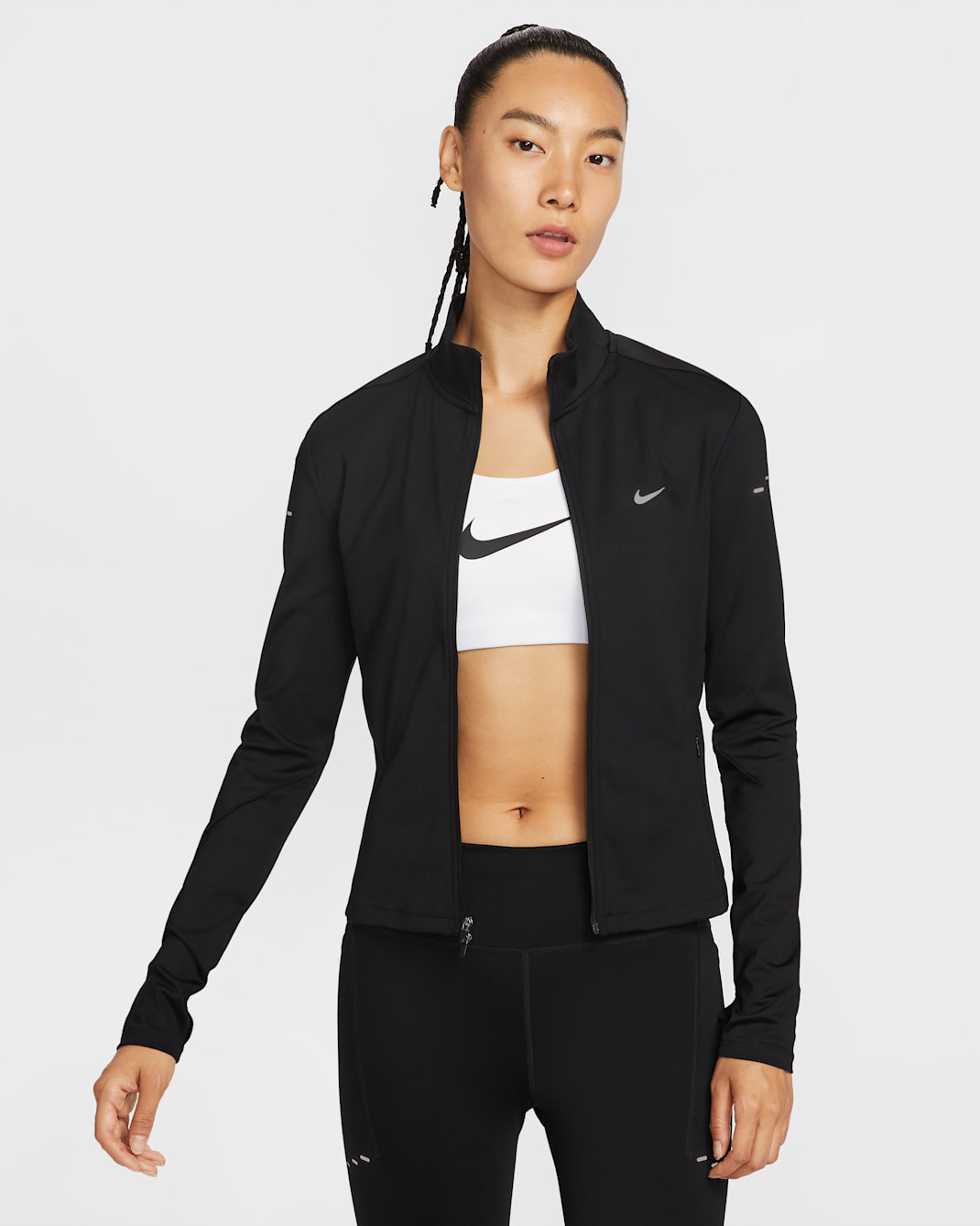 Nike Swift Women's Dri-FIT Full-Zip Mid-Layer Running Top - Black