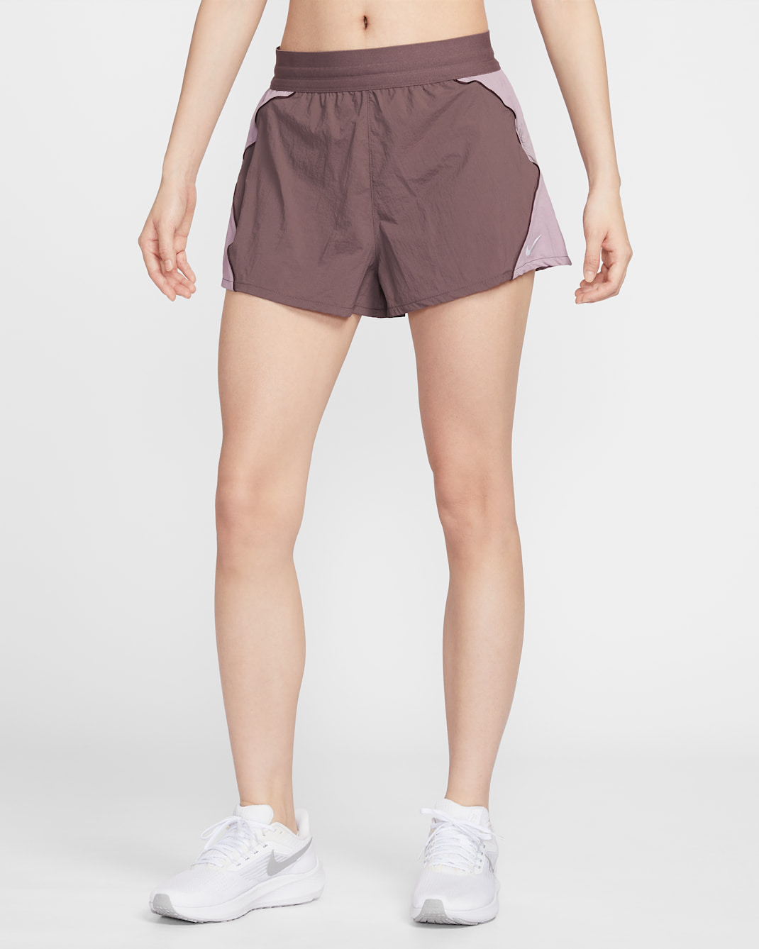 Nike Swift Women's Repel High-Waisted Brief-Lined Running Shorts - Tattoo/Light Violet Ore/Burgundy Crush