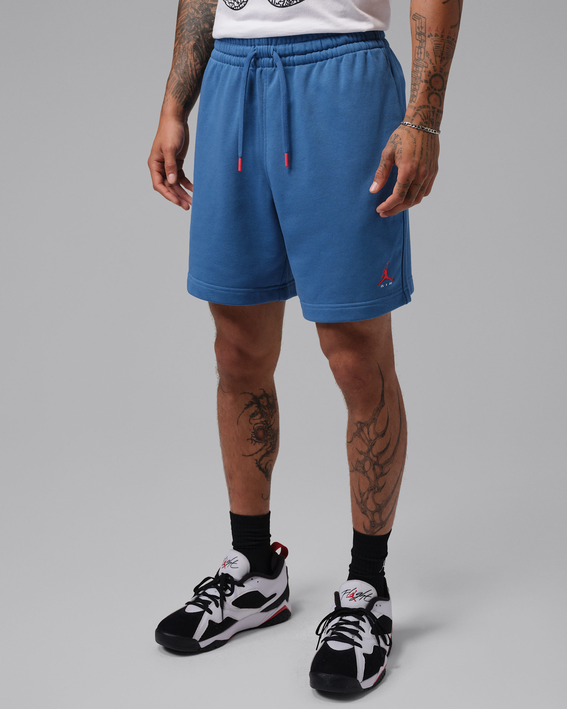 Jordan Brooklyn Men's 18cm (approx.) Fleece Shorts - True Blue/University Red