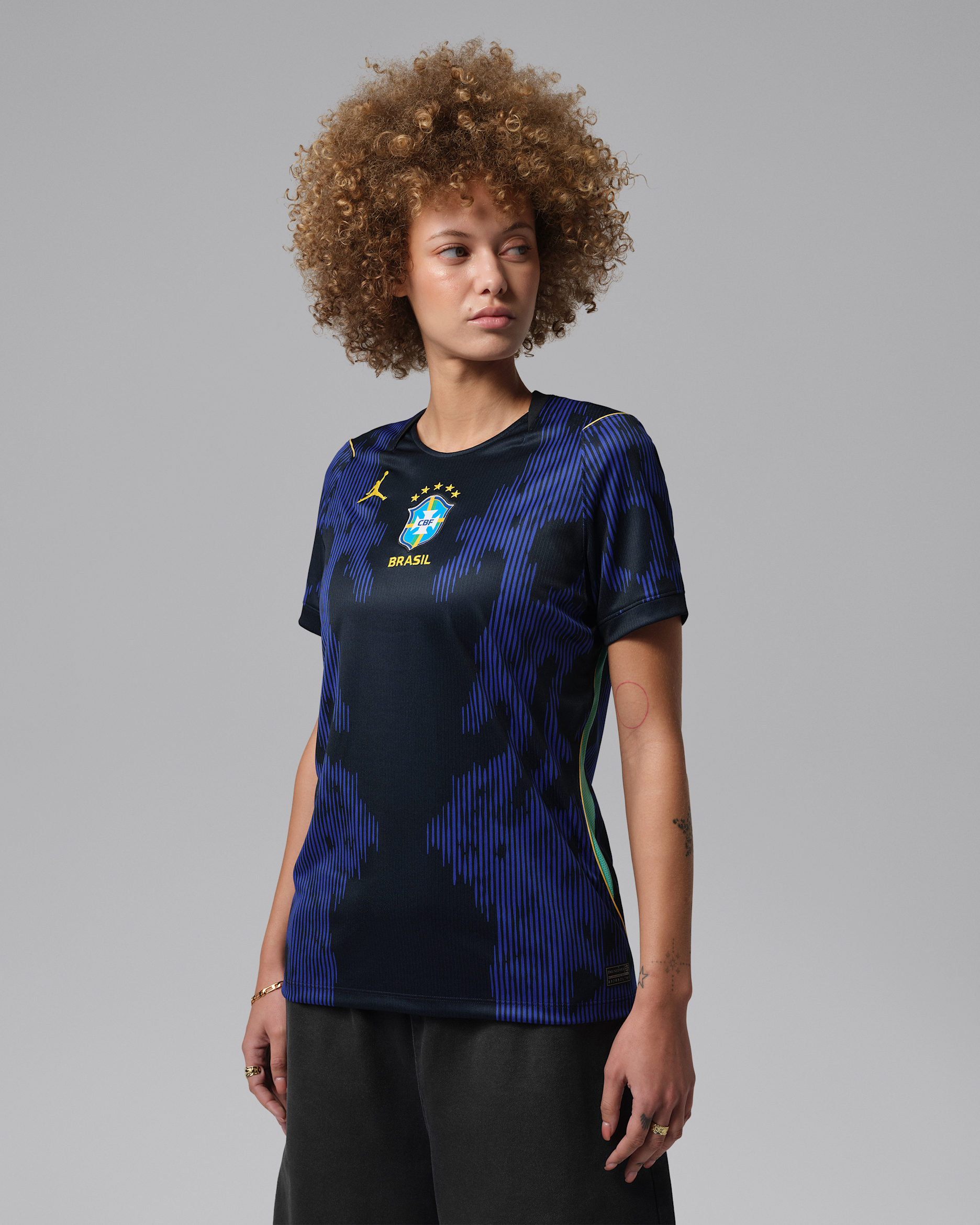 Brazil National Team 2026 Stadium Away Women's Nike Dri-FIT Football Shirt - Old Royal/Black