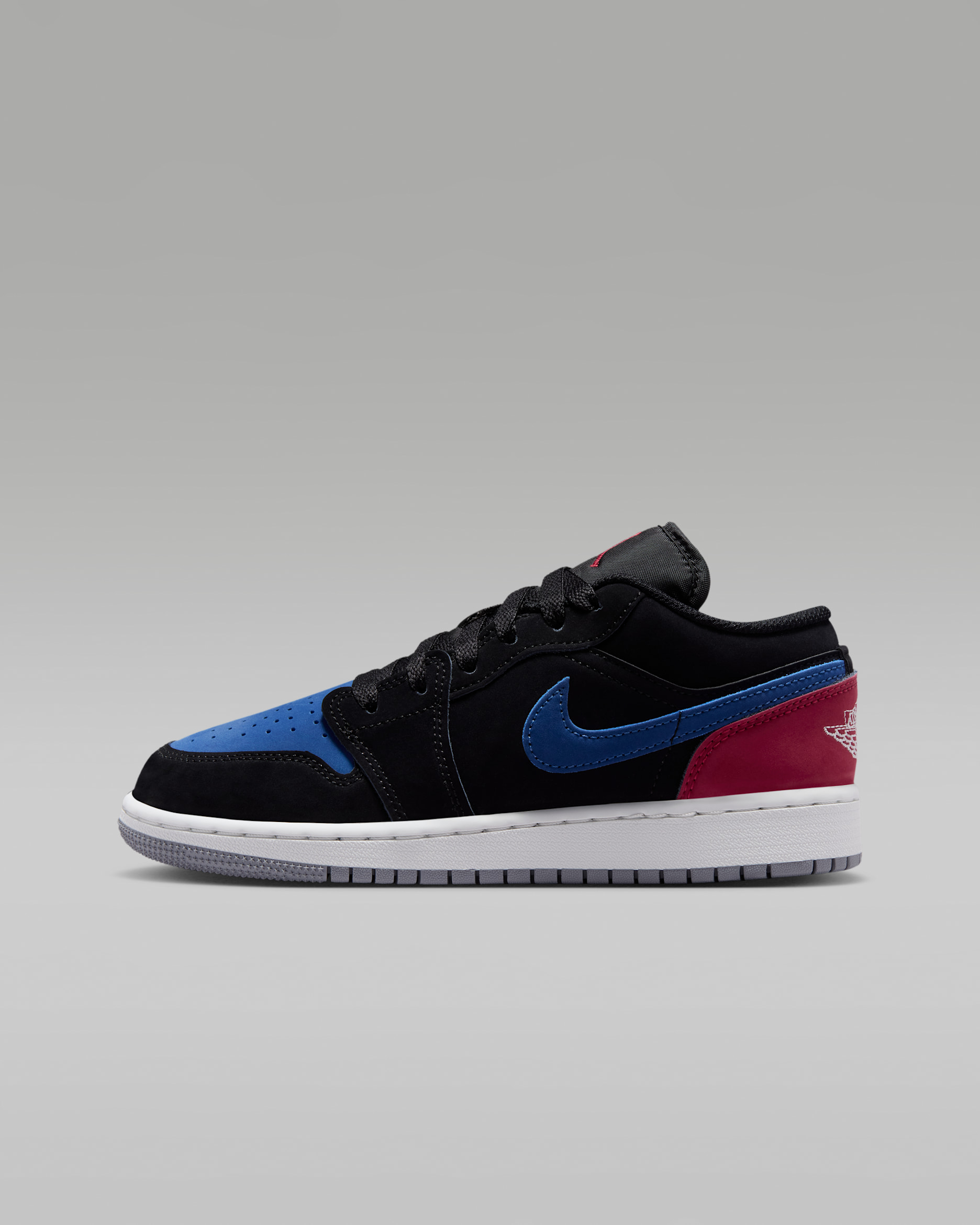Air Jordan 1 Low Older Kids' Shoes - Black/True Blue/Varsity Red/Summit White