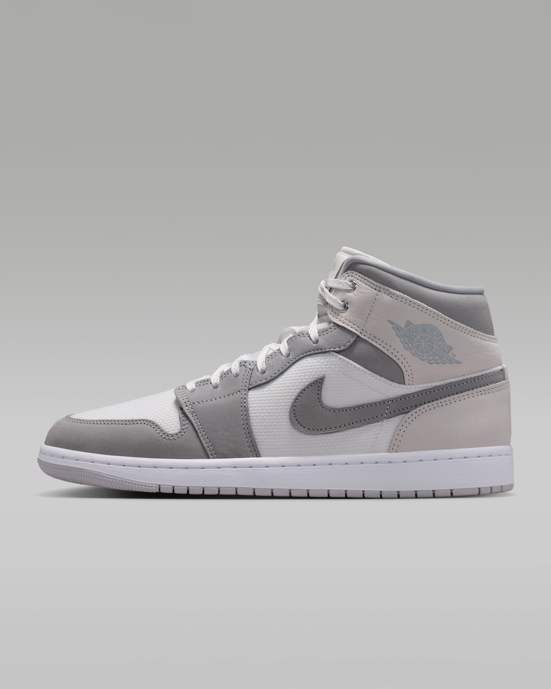 Air Jordan 1 Mid SE Men's Shoes - Summit White/Phantom/Sail/Light Smoke Grey