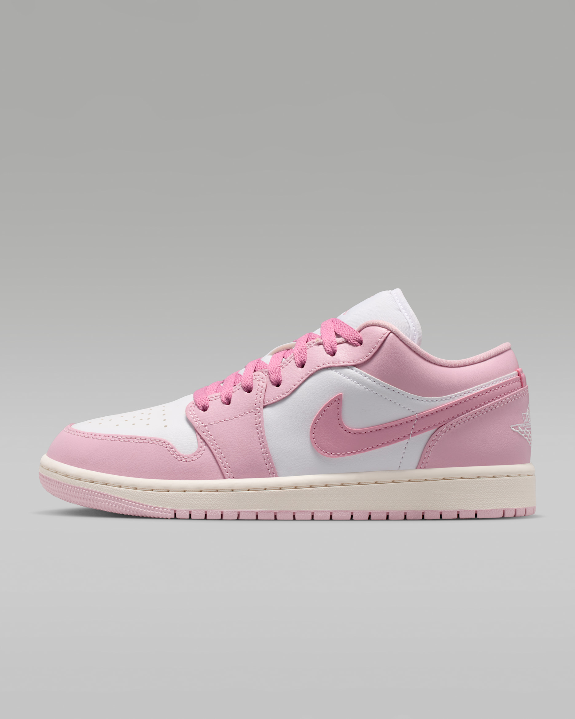 Air Jordan 1 Low Women's Shoes - Iced Carmine/Elemental Pink/Sail/White
