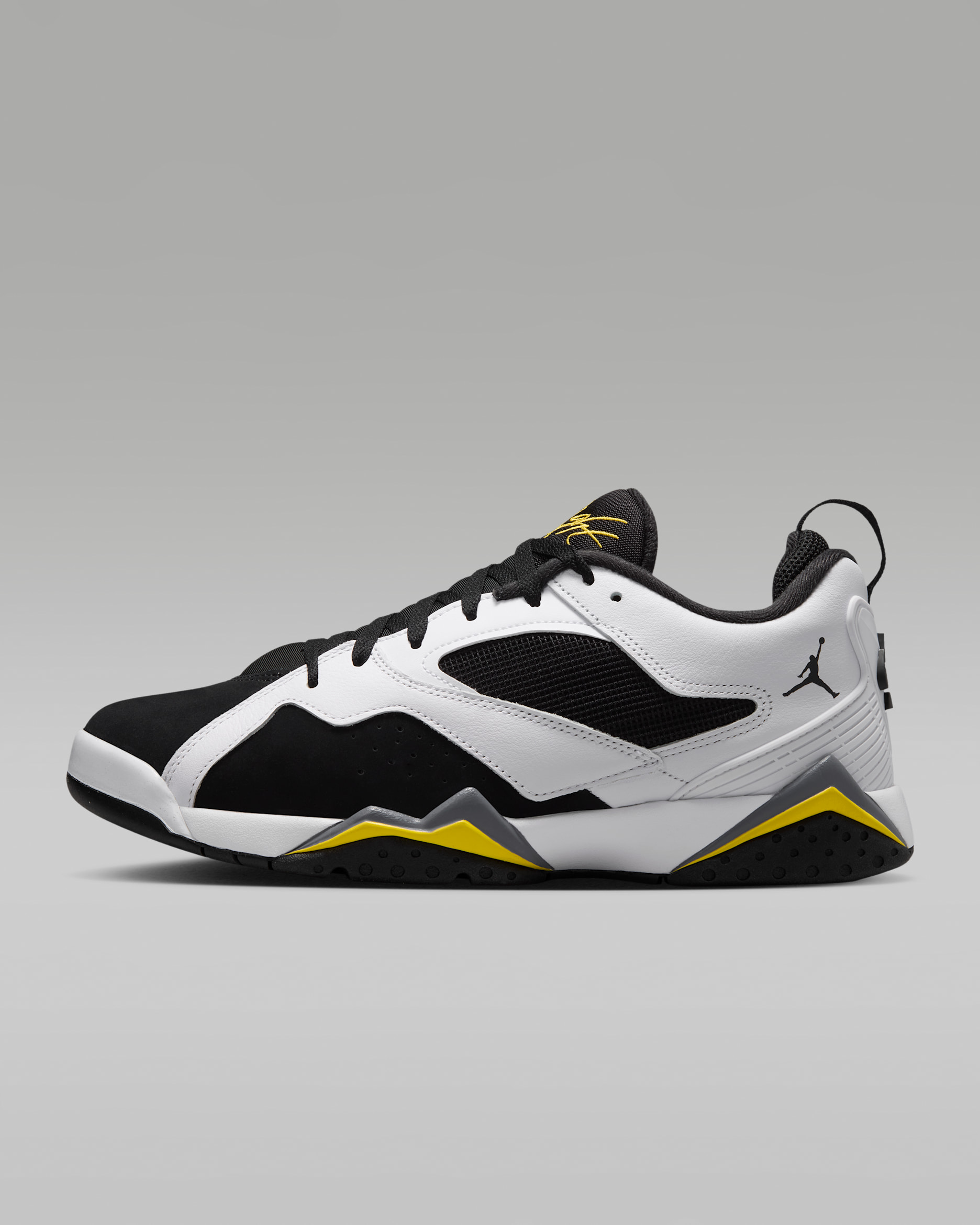 Air Jordan MVP 92 Men's Shoes - White/Black/Dark Blue Grey/Tour Yellow