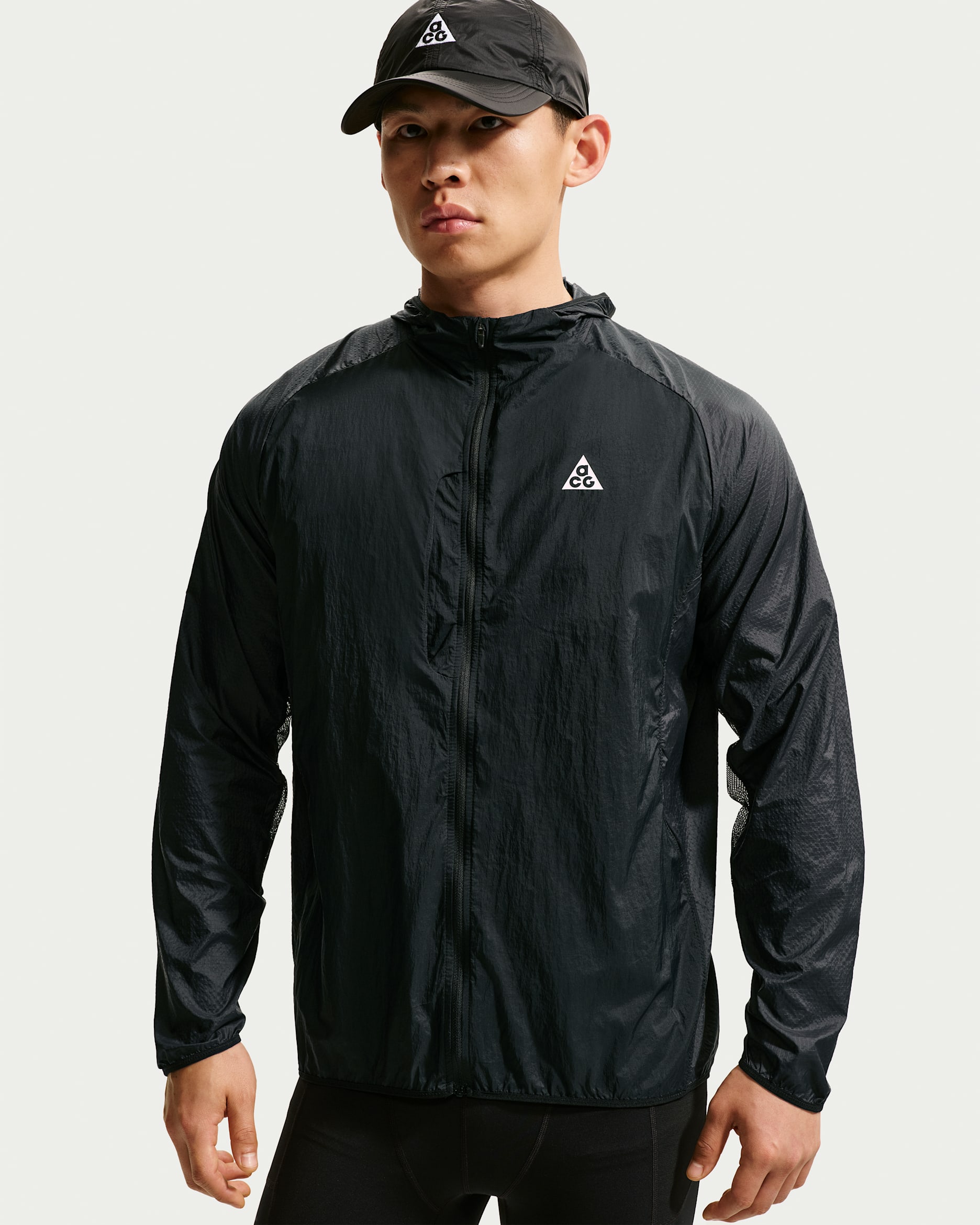 ACG Aireez Men's UV Protection Jacket - Black/Black/Summit White