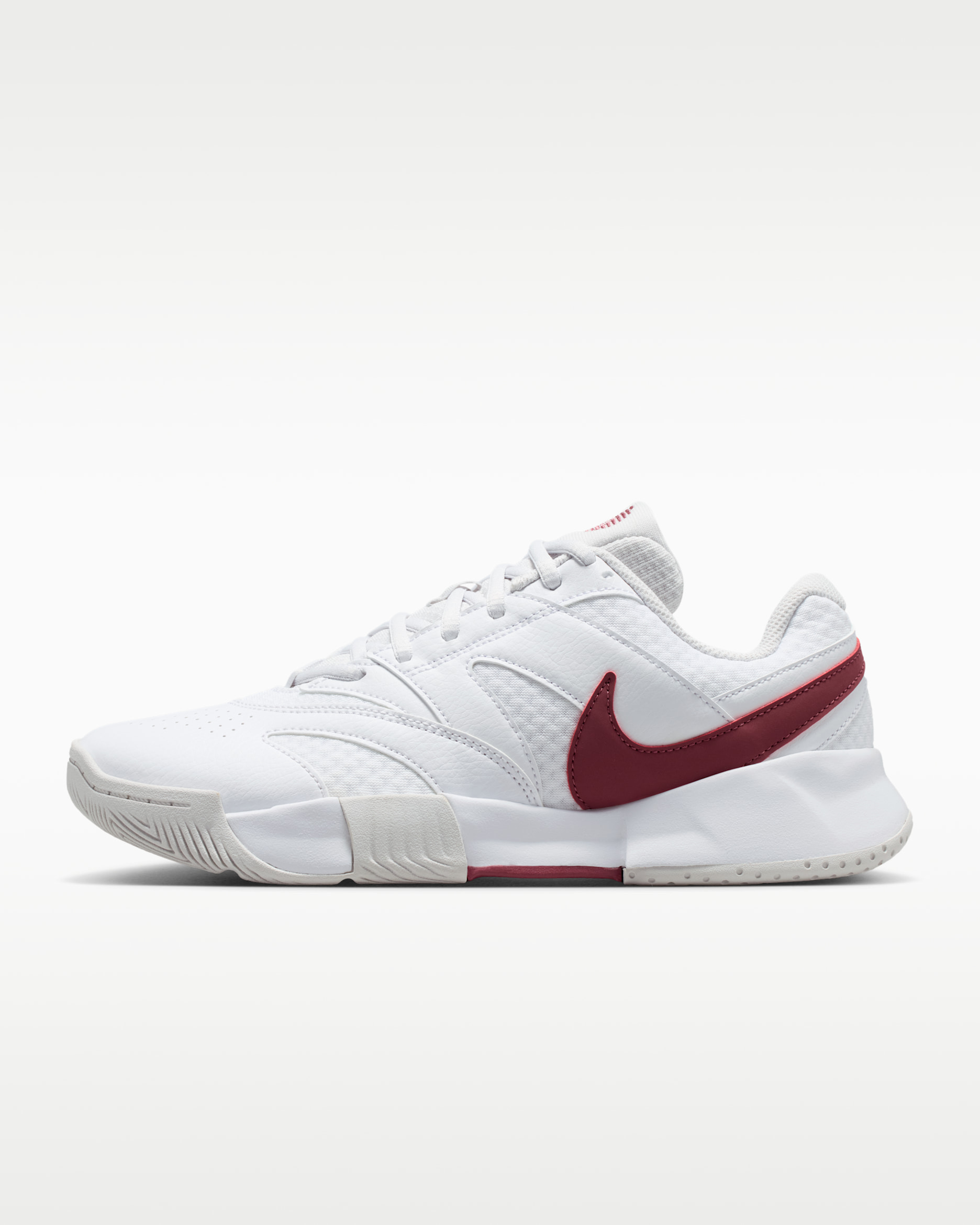NikeCourt Lite 4 Women's Hard Court Tennis Shoes - White/Vast Grey/Pink Smoke