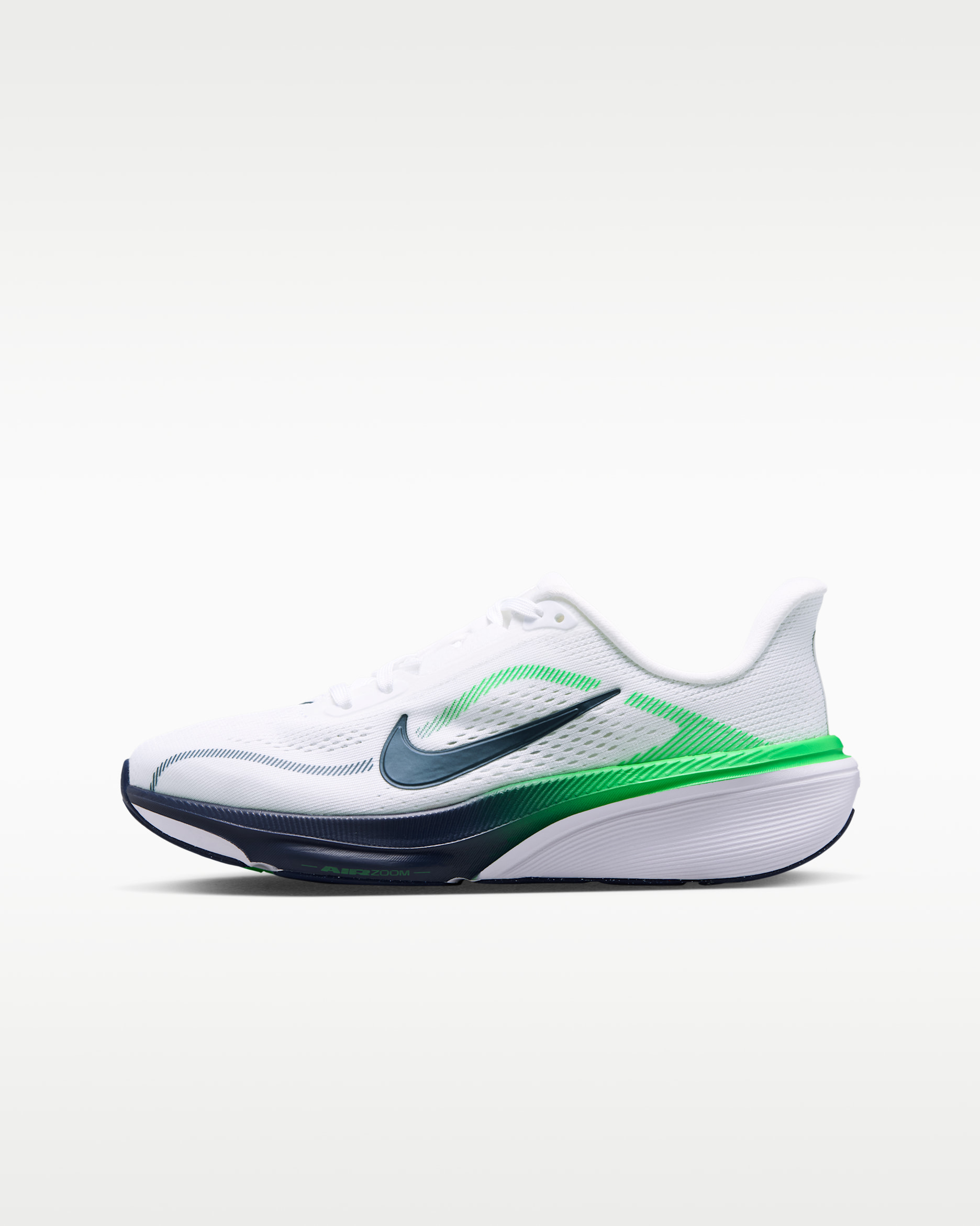Nike Pegasus 42 Older Kids' Road-Running Shoes - White/Green Spark/Midnight Navy