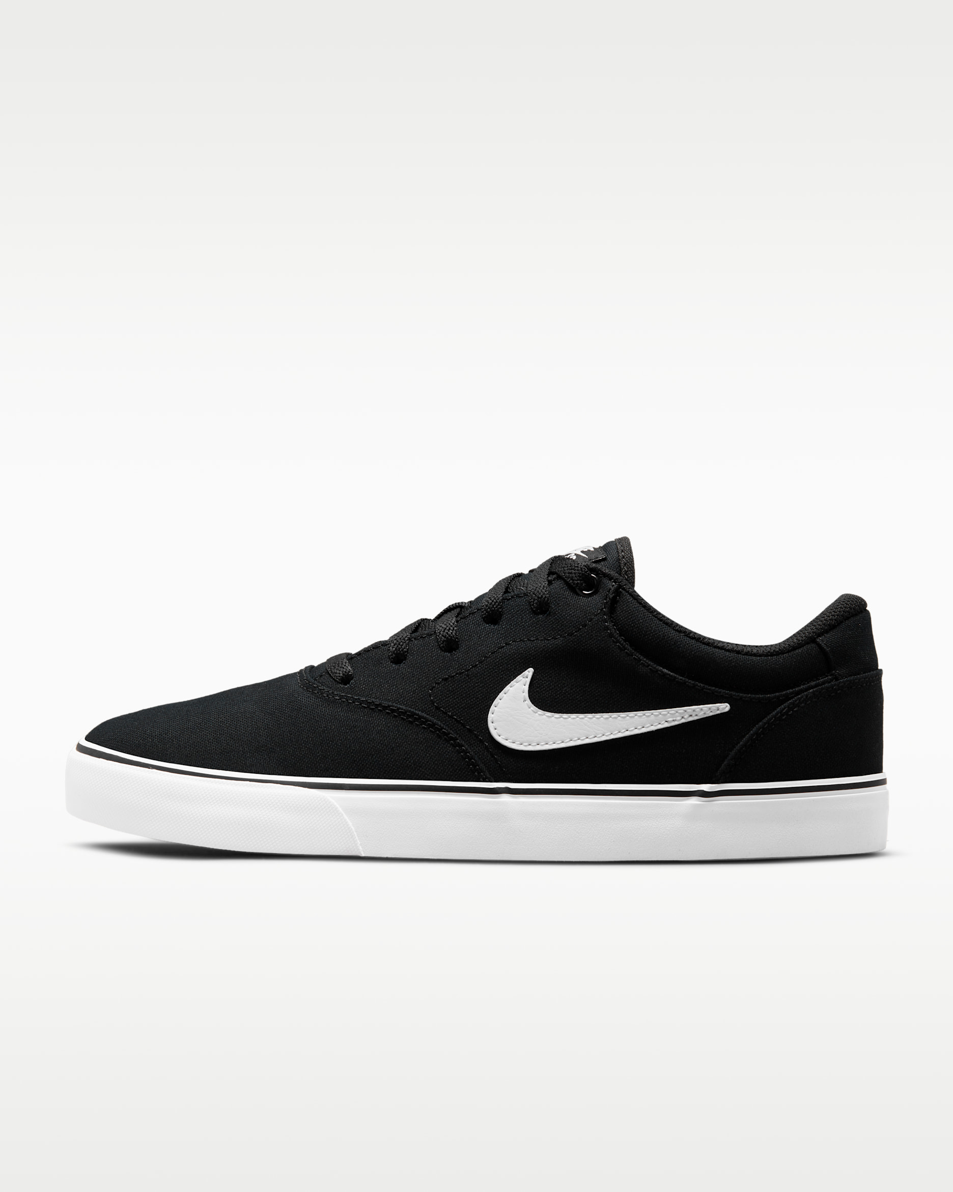 Nike SB Chron 2 Canvas Skate Shoe - Black/Black/White