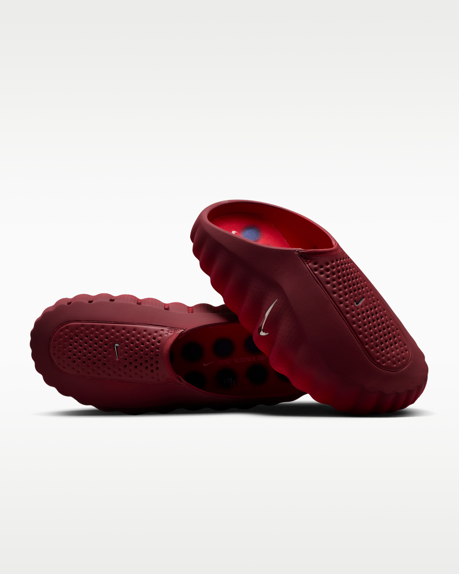 Nike Mind 001 Men's Pregame Mules - Team Red/University Red/Midnight Navy/Chrome
