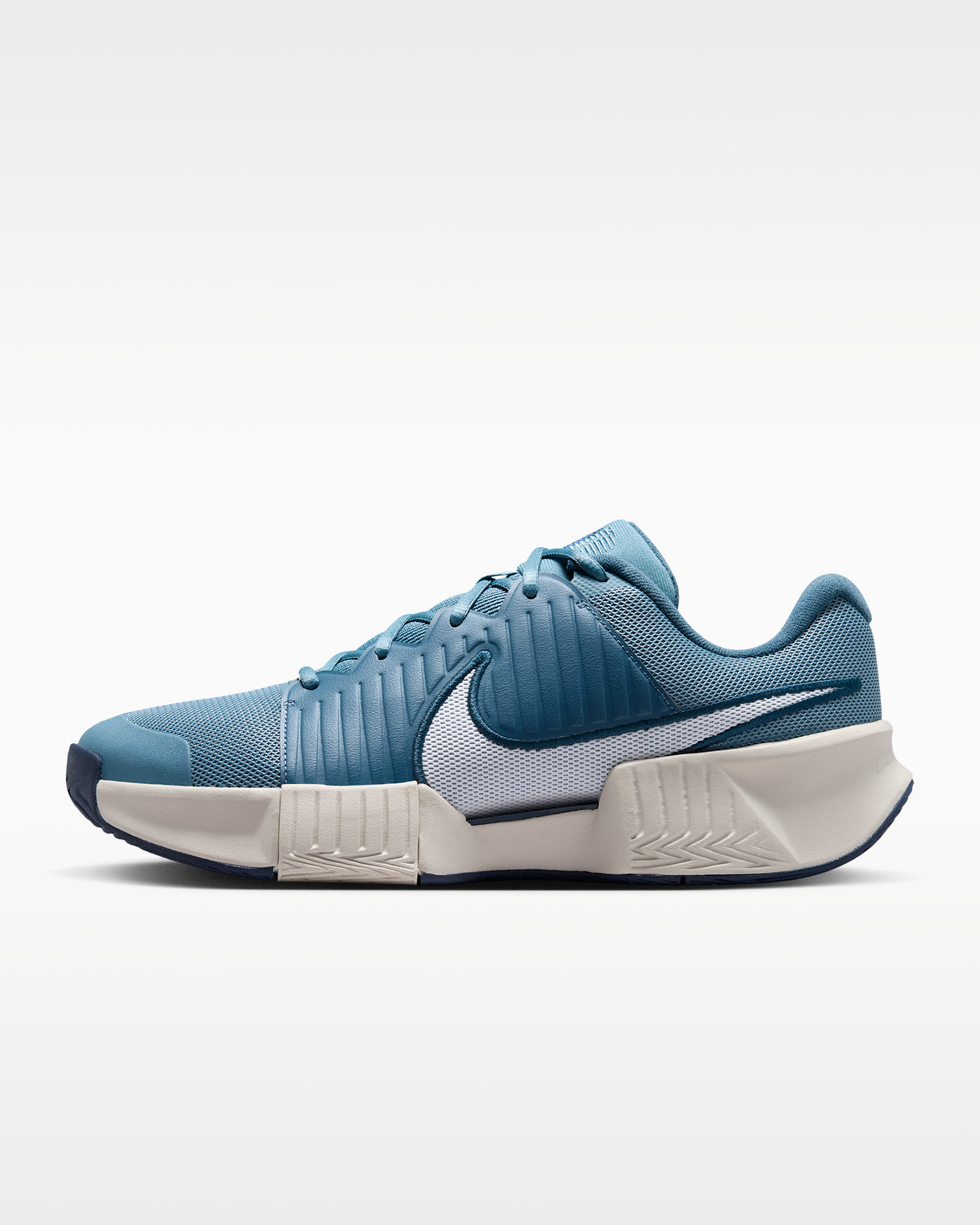 Nike GP Challenge Pro Men's Hard Court Tennis Shoes - Smoky Blue/Light Bone/New Slate/White
