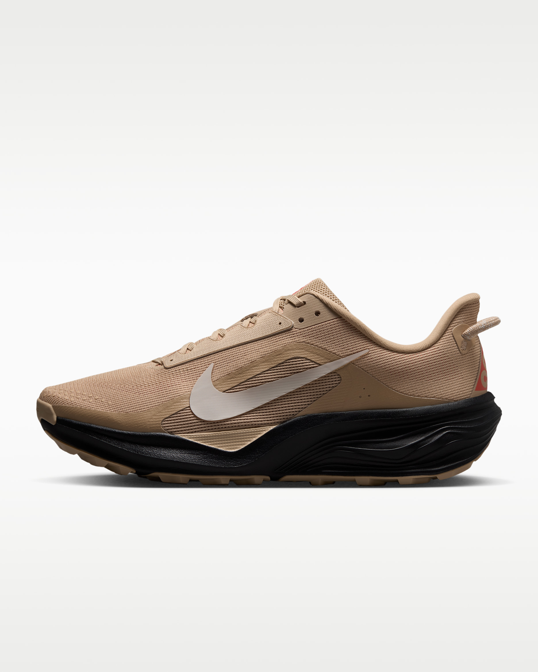 Nike ACG Pegasus Trail Men's Trail-Running Shoes - Linen/Black/Light Crimson/Light Orewood Brown