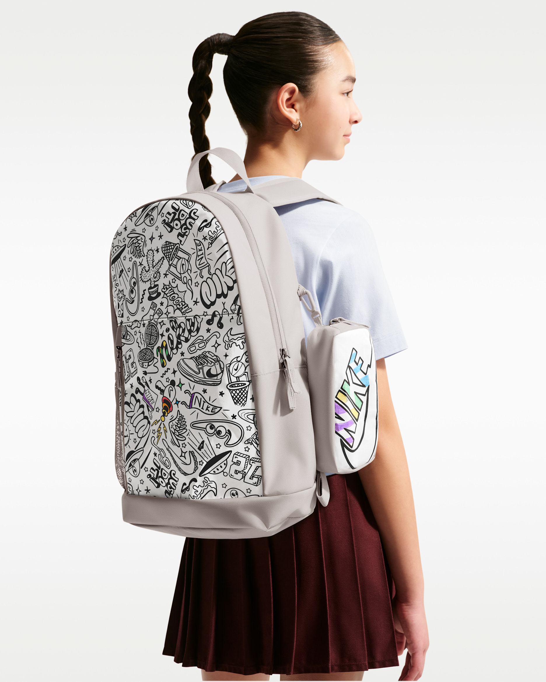 Nike Kids' Backpack (20L) - Moon Particle/Moon Particle/White