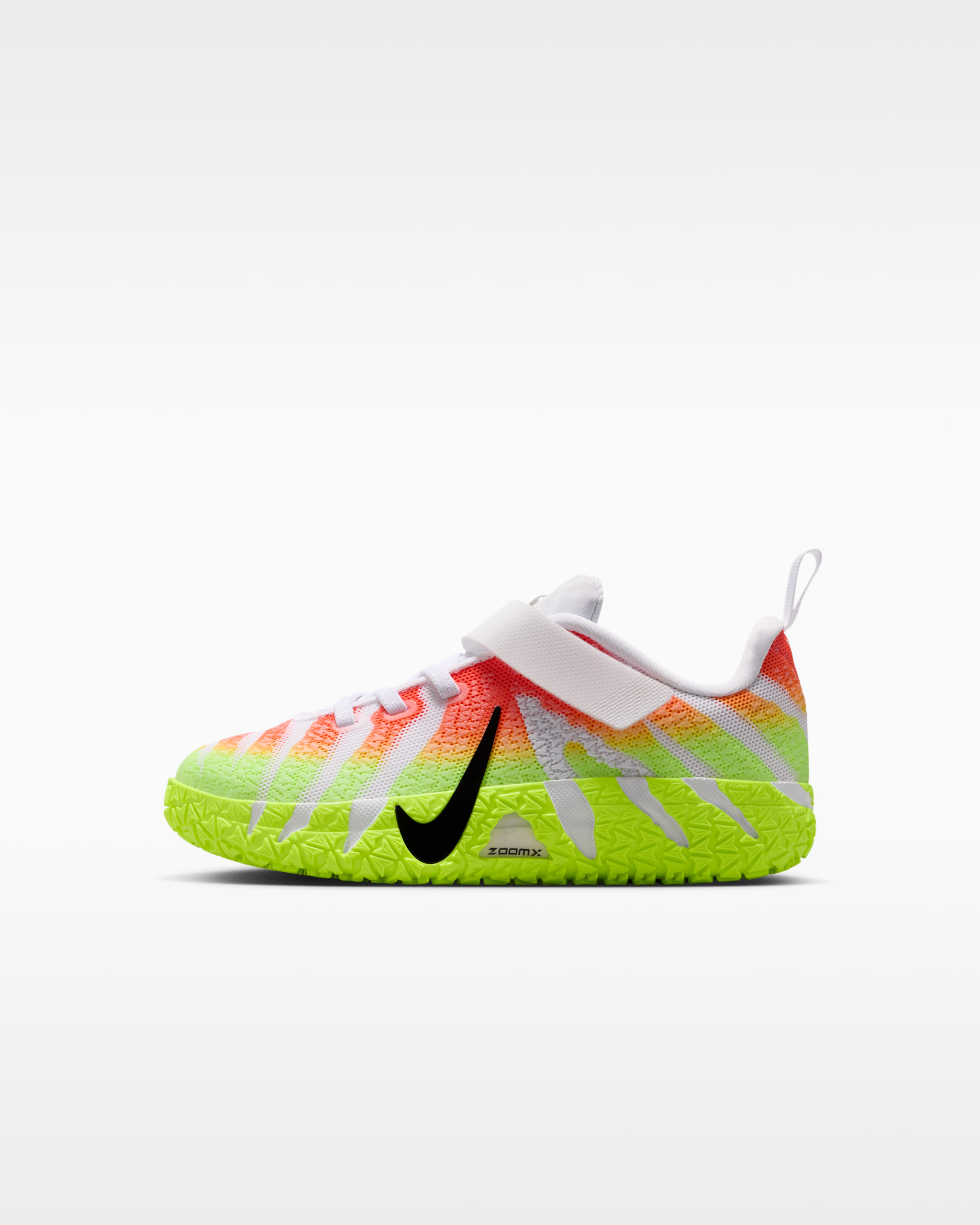 Ja 3 'Snowed In' Younger Kids' Basketball Shoes - White/Bright Crimson/Volt/Black