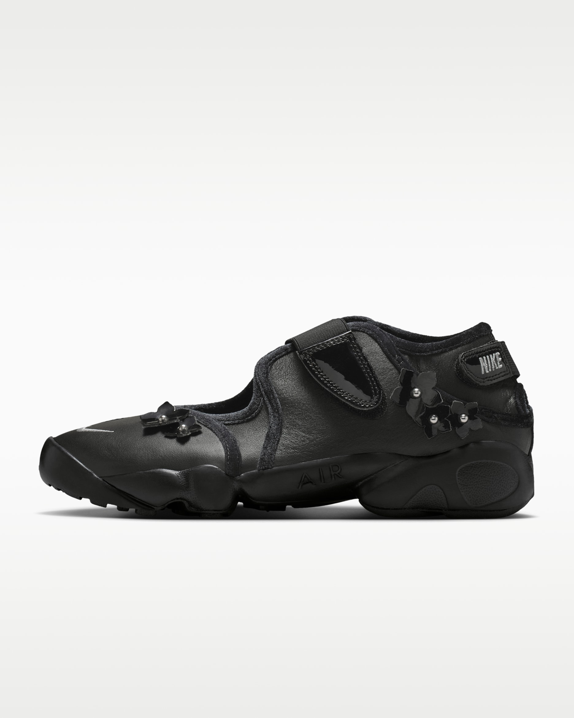 Nike Air Rift 'Florette' Women's Shoes - Black/Wolf Grey/Metallic Silver