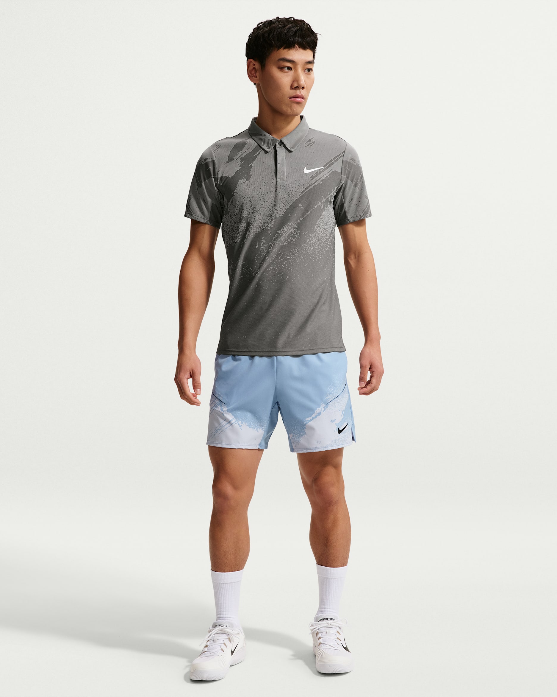 NikeCourt Slam Men's Dri-FIT Tennis Shorts - Work Blue/Hydrogen Blue/Black