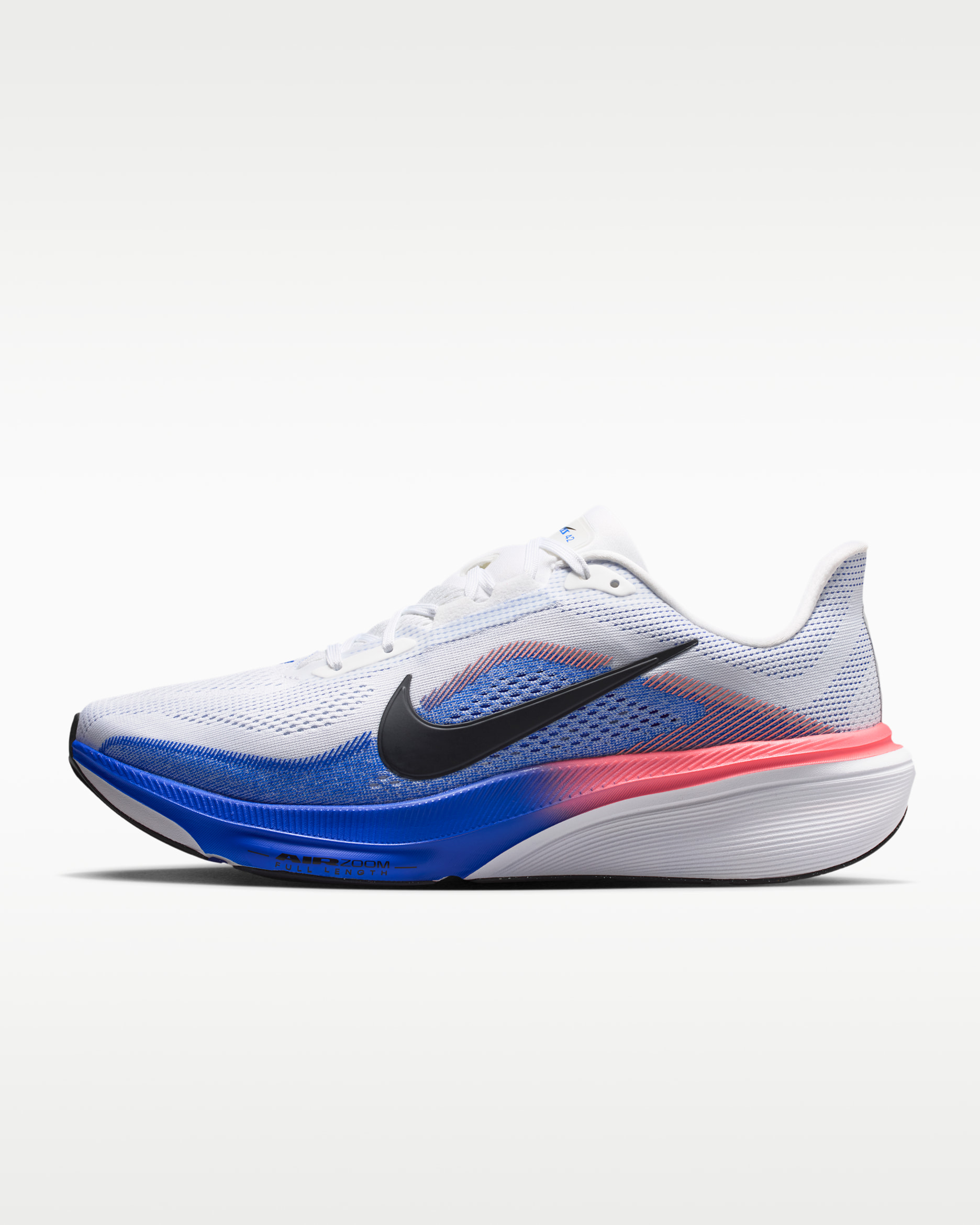 Nike Pegasus 42 Men's Road-Running Shoes - White/Racer Blue/Atomic Pink/Black