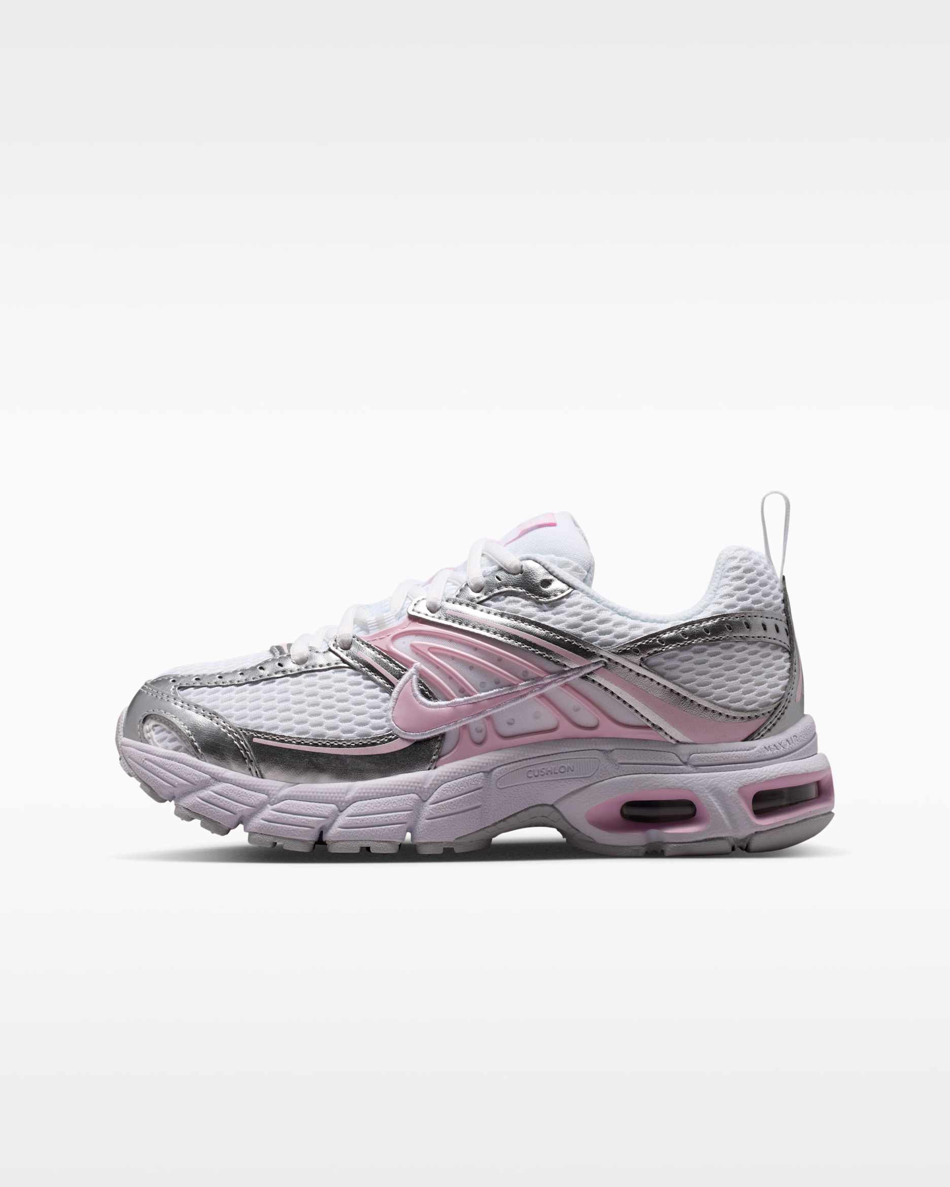 Nike Air Max Moto 2K Older Kids' Shoes - White/Pure Platinum/Metallic Silver/Pink Foam
