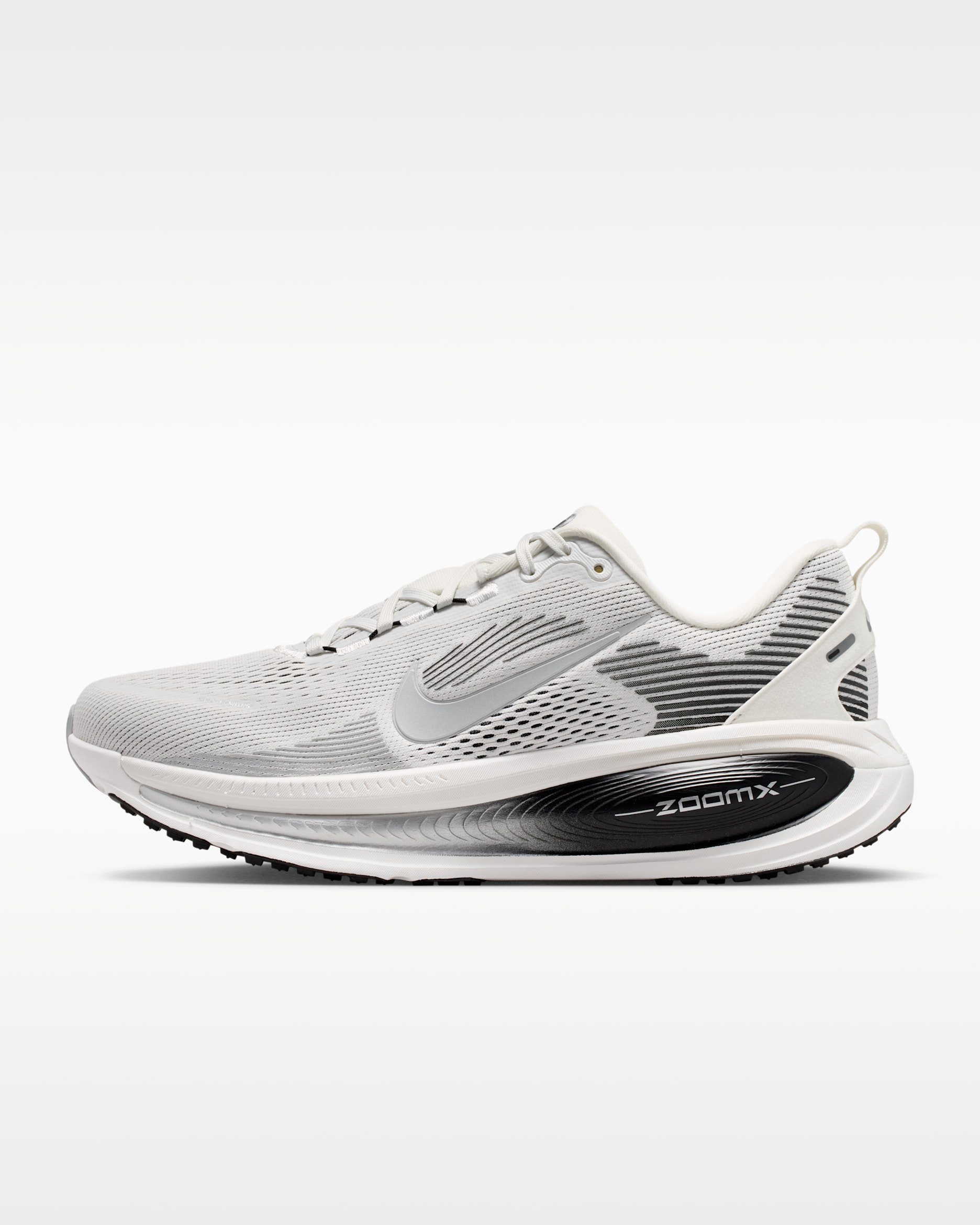 Nike Vomero 18 Men's Road Running Shoes - Summit White/Black/Off-White/Metallic Silver