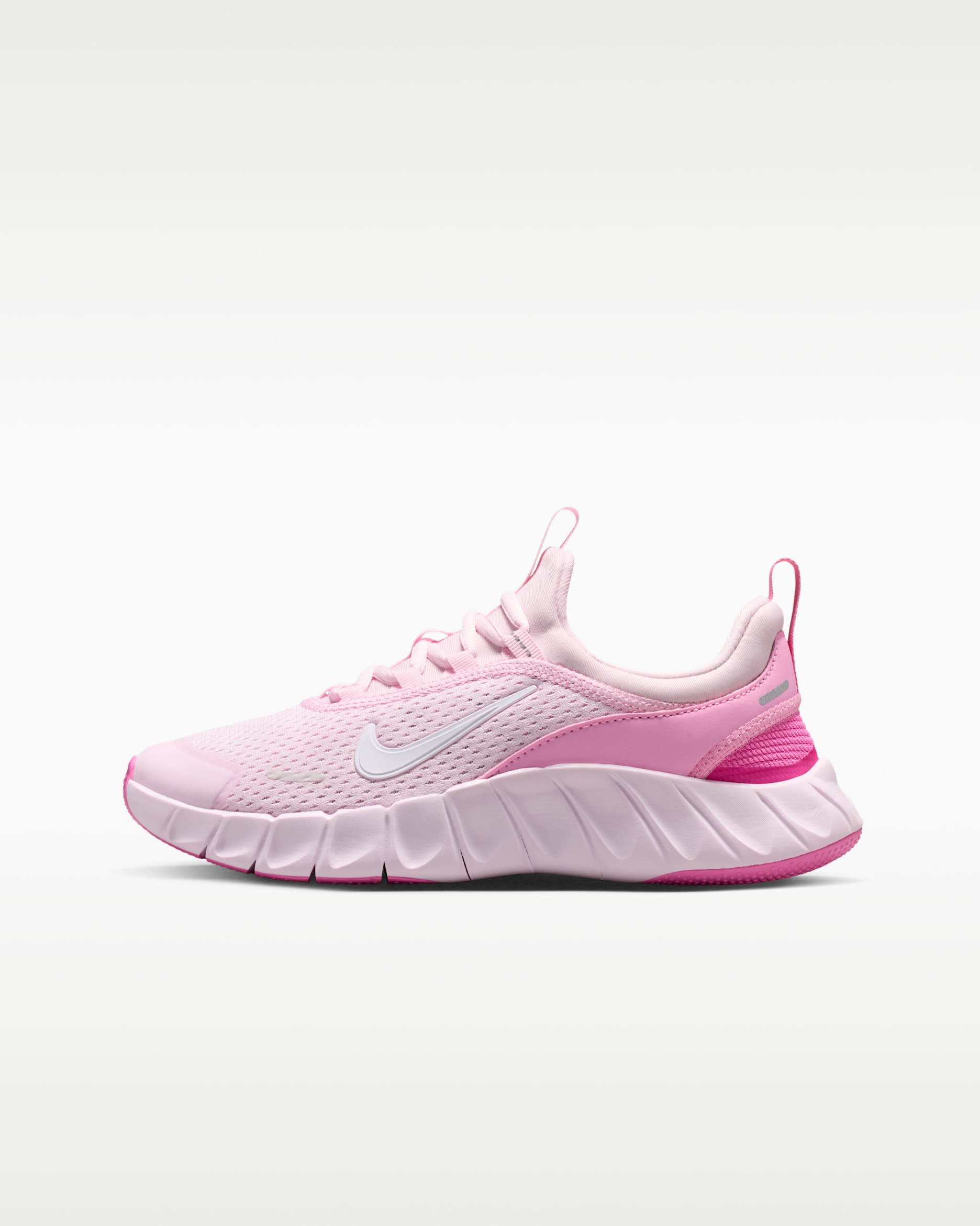 Nike Free Ride Older Kids' Running Shoes - Pink Rise/Playful Pink/Bleached Lilac/White