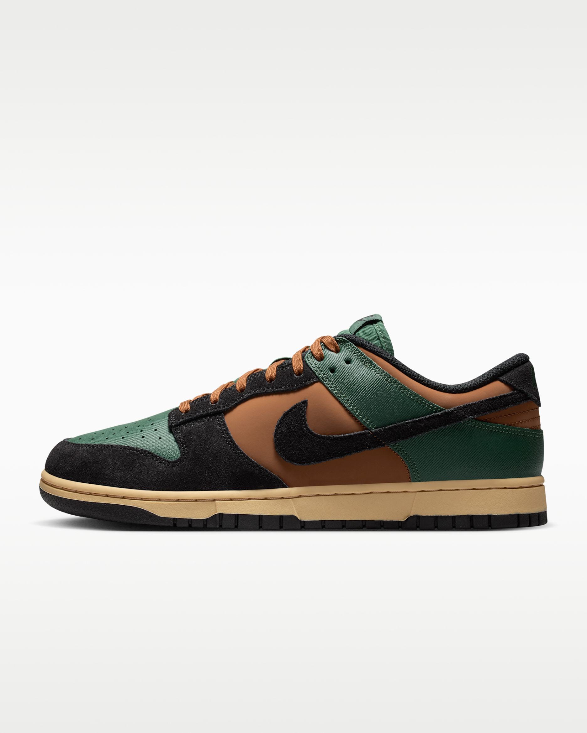 Nike Dunk Low Retro Men's Shoes - Fir/Light British Tan/Sesame/Black