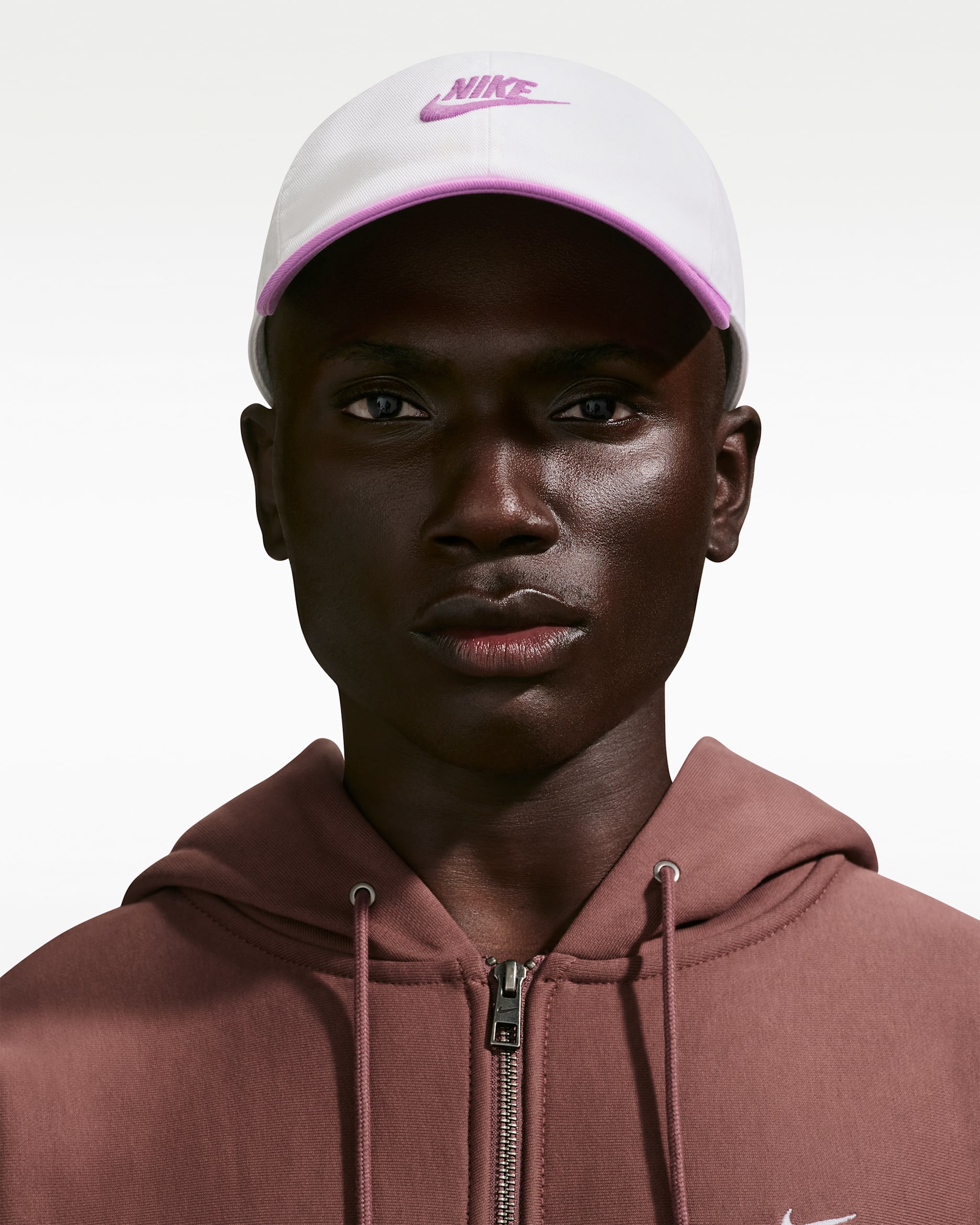 Nike Club Unstructured Futura Wash Cap - White/Light Magenta/Light Magenta