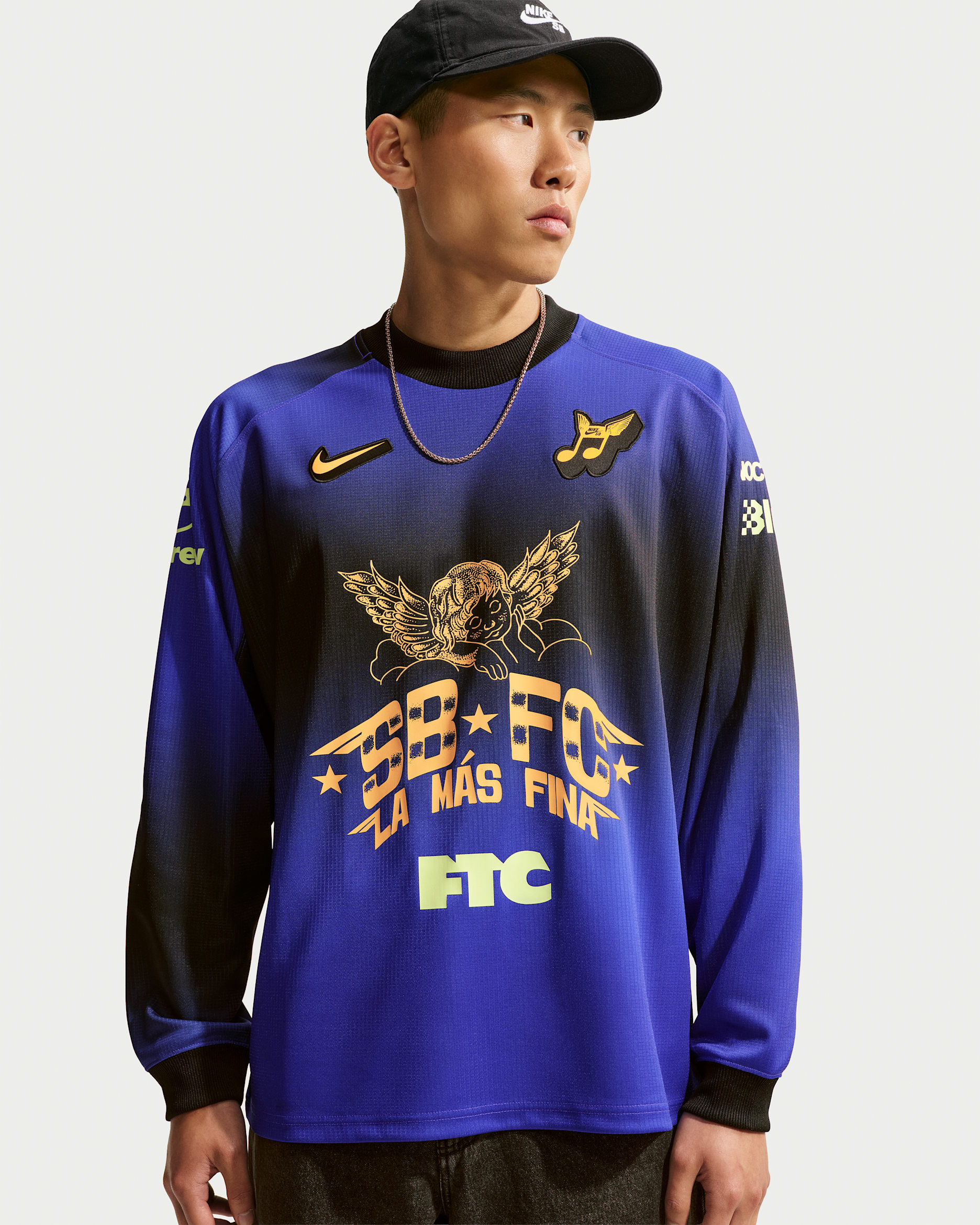 Nike SB Long-Sleeve Skate Top - Dark Concord