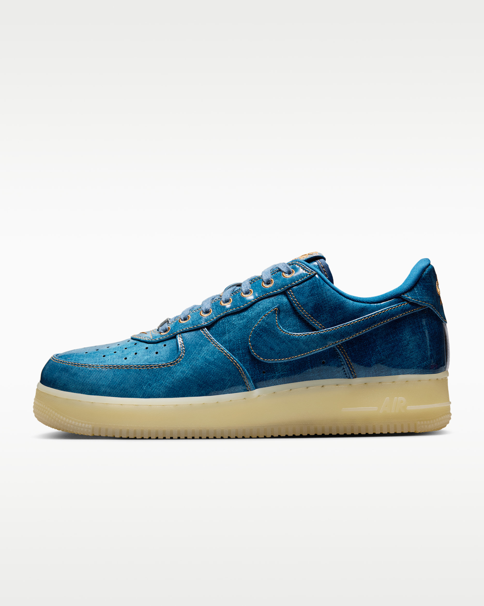 Nike Air Force 1 Retro Men's Shoes - Coastal Blue/Natural/Flax/Coastal Blue