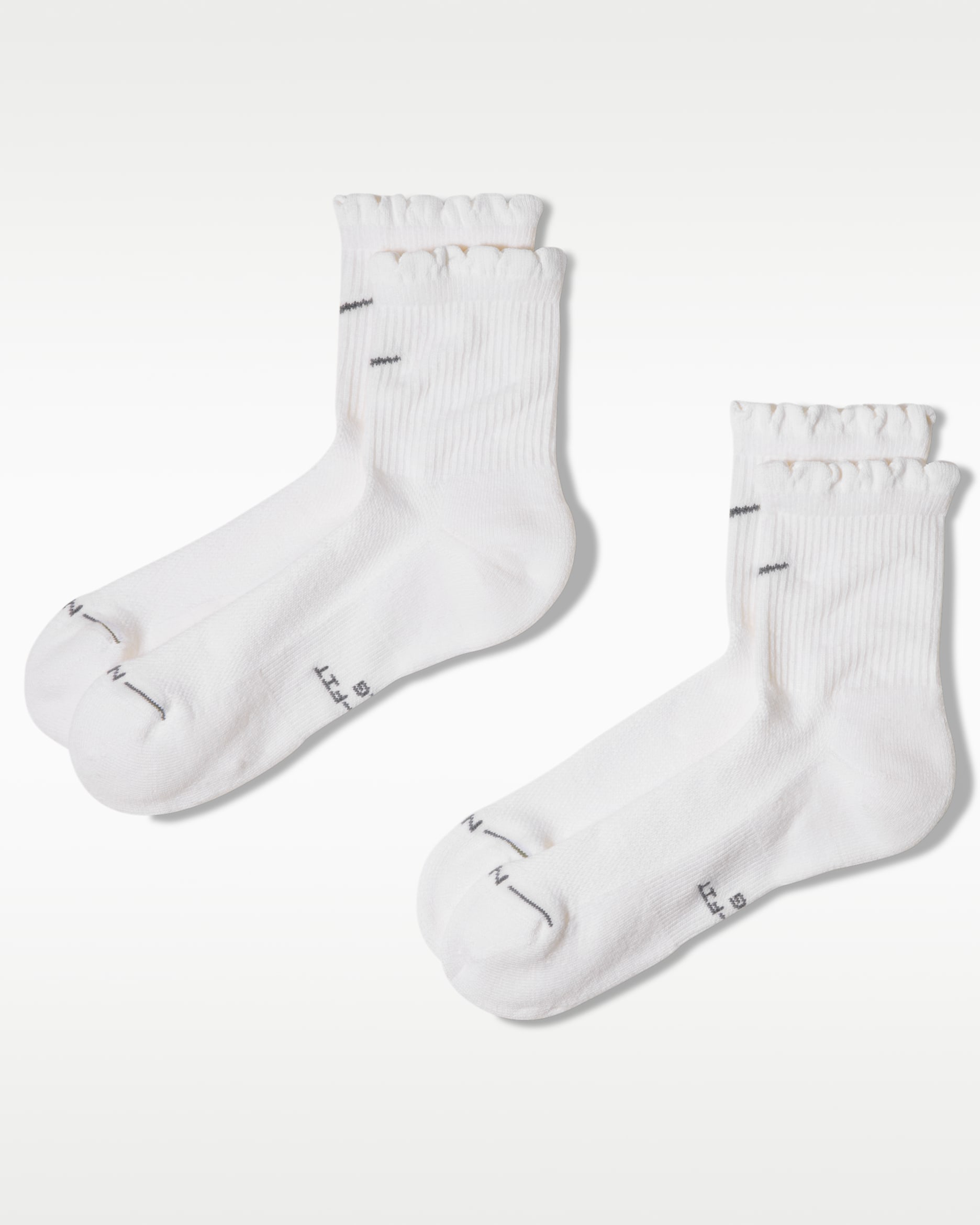 Nike Everyday Elevated Scallop Micro-Crew Socks (2 Pairs) - Multi-Colour