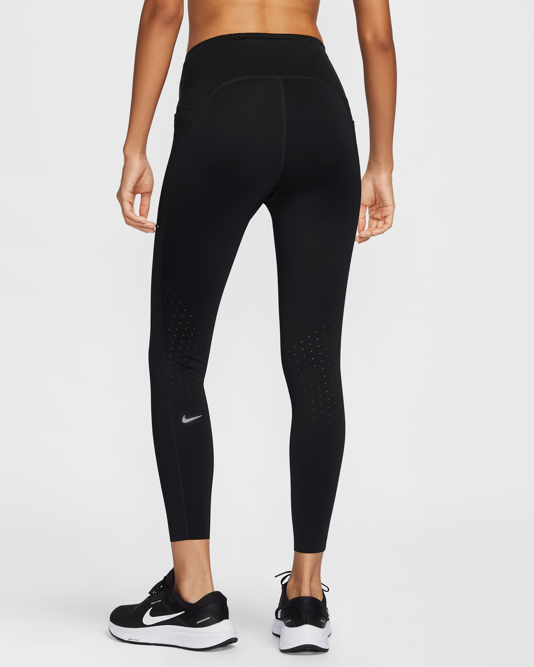 Nike Swift Women's High-Waisted 7/8 Running Leggings with Pockets - Black