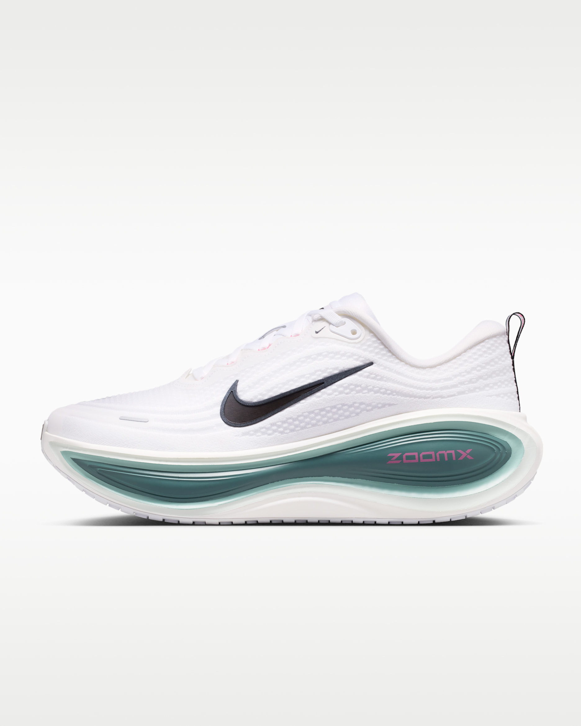 Nike Vomero Plus Men's Road Running Shoes - White/Mineral Slate/Hyper Pink/Black