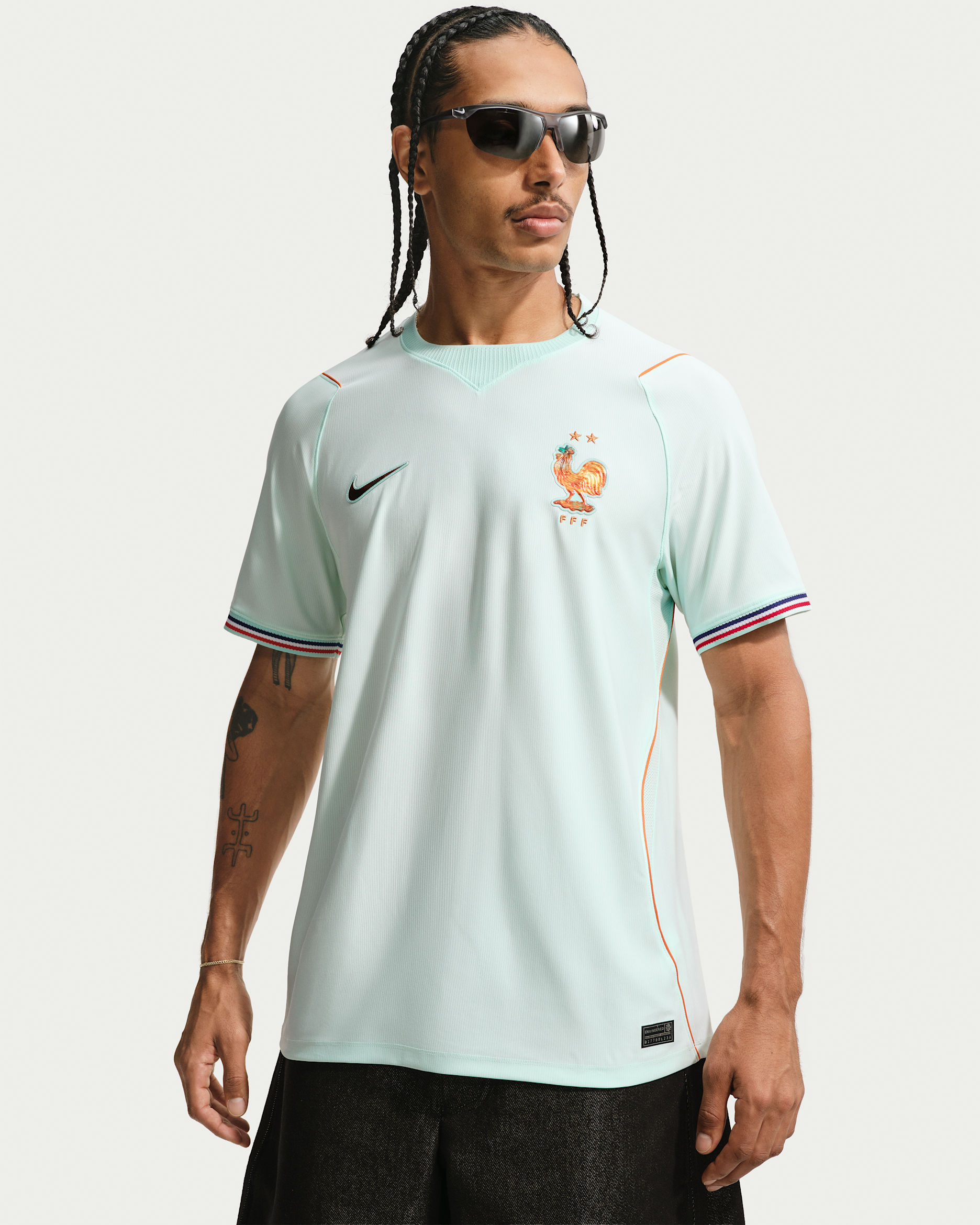 France National Team 2026 Stadium Away Men's Nike Dri-FIT Football Shirt - Igloo/Monarch/Monarch