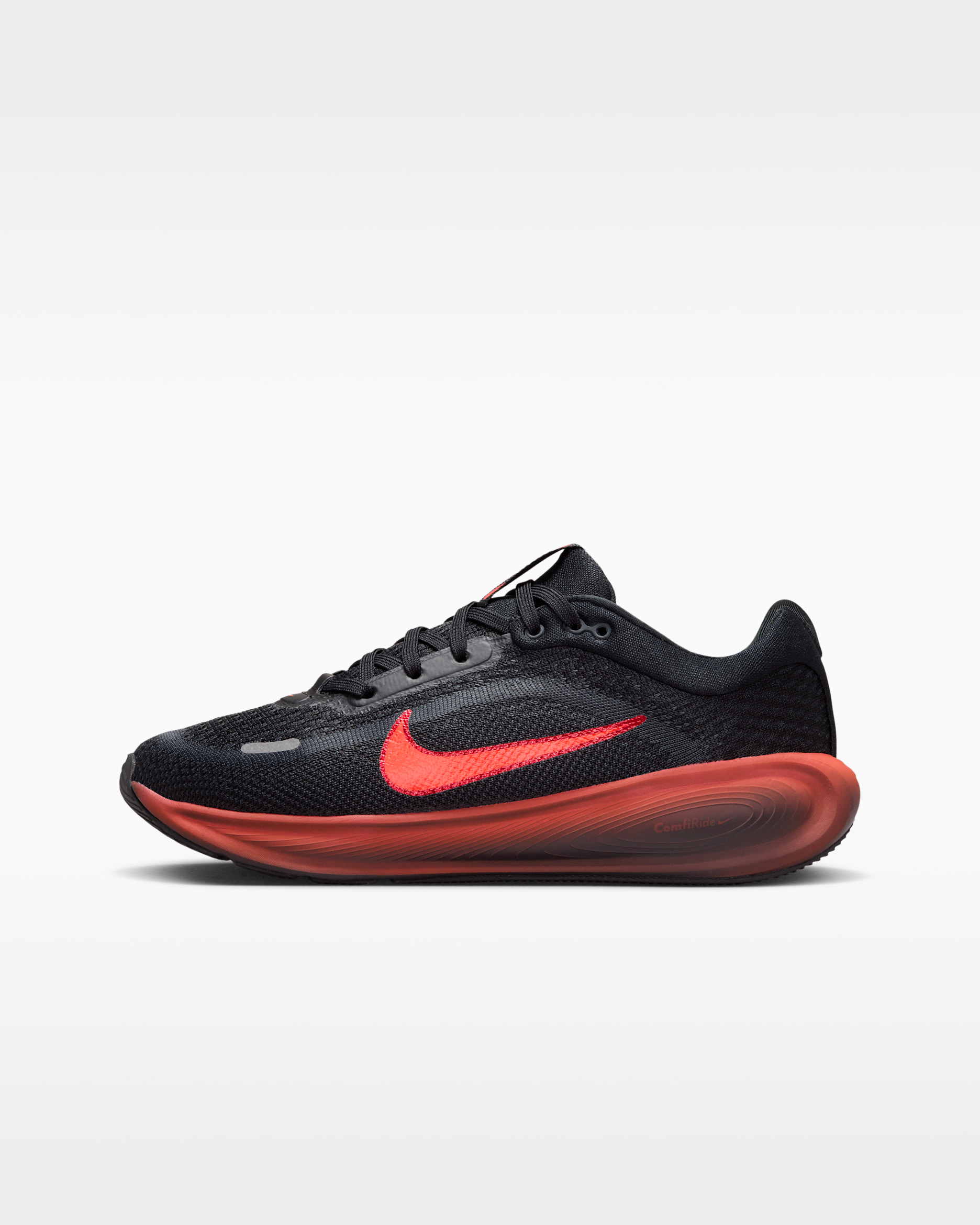 Nike Stellar Ride Older Kids' Running Shoes - Black/Cool Grey/University Red/Red Orbit