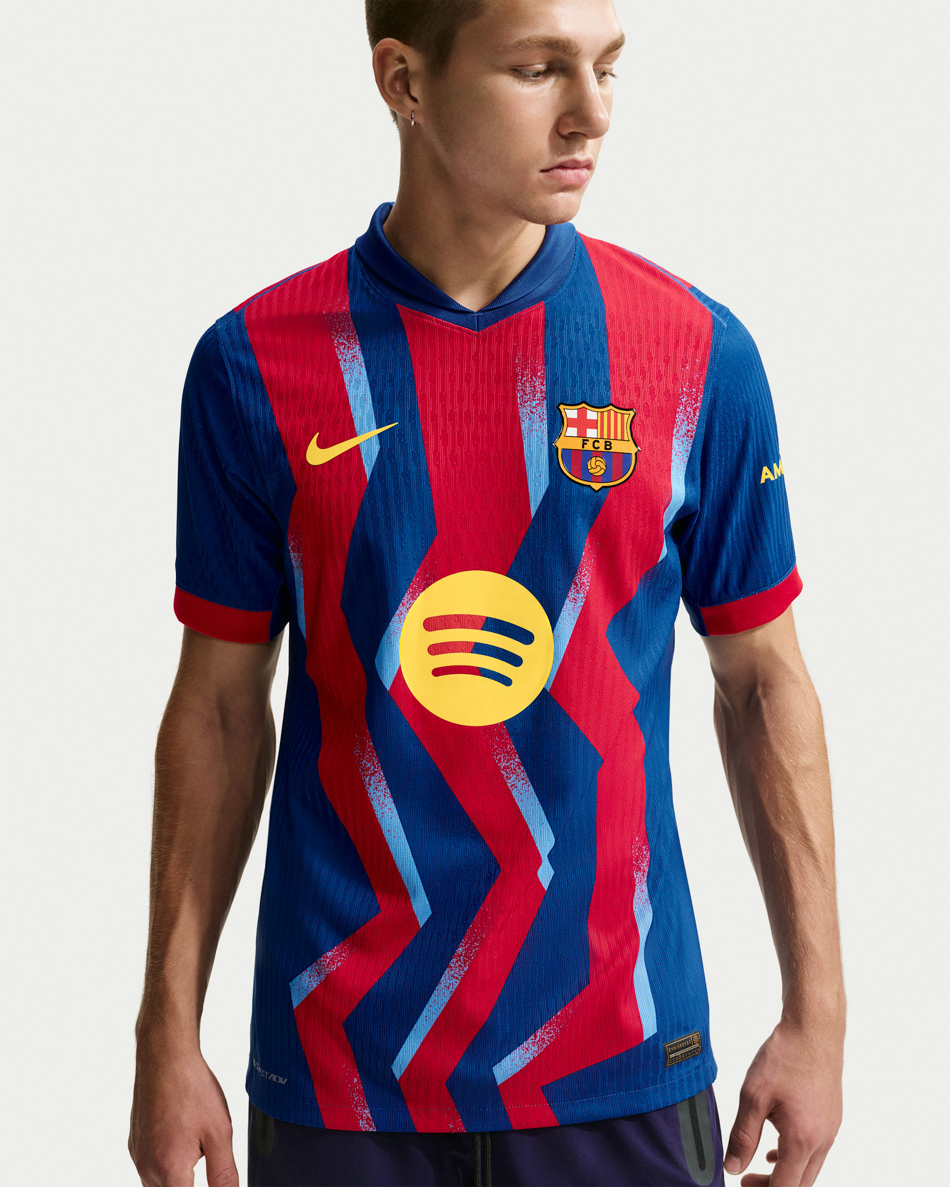 FC Barcelona 2025/26 Match Fourth Men's Nike Dri-FIT ADV Football Authentic Shirt - Gym Blue/Gym Blue/Salsa Red/Opti Yellow