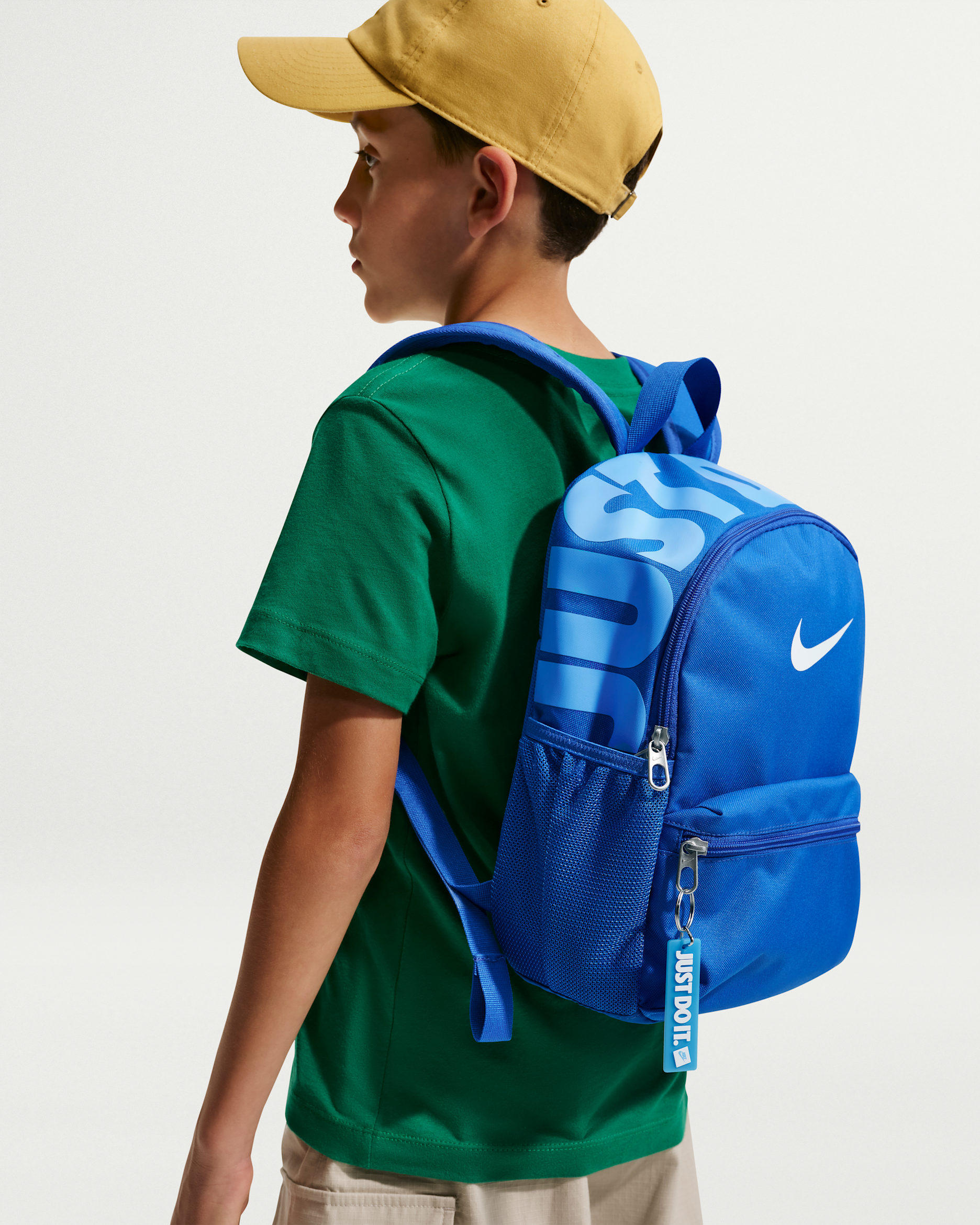 Nike JDI Backpack 2.0 Kids' Mini Backpack (11L) - Game Royal/University Blue/White