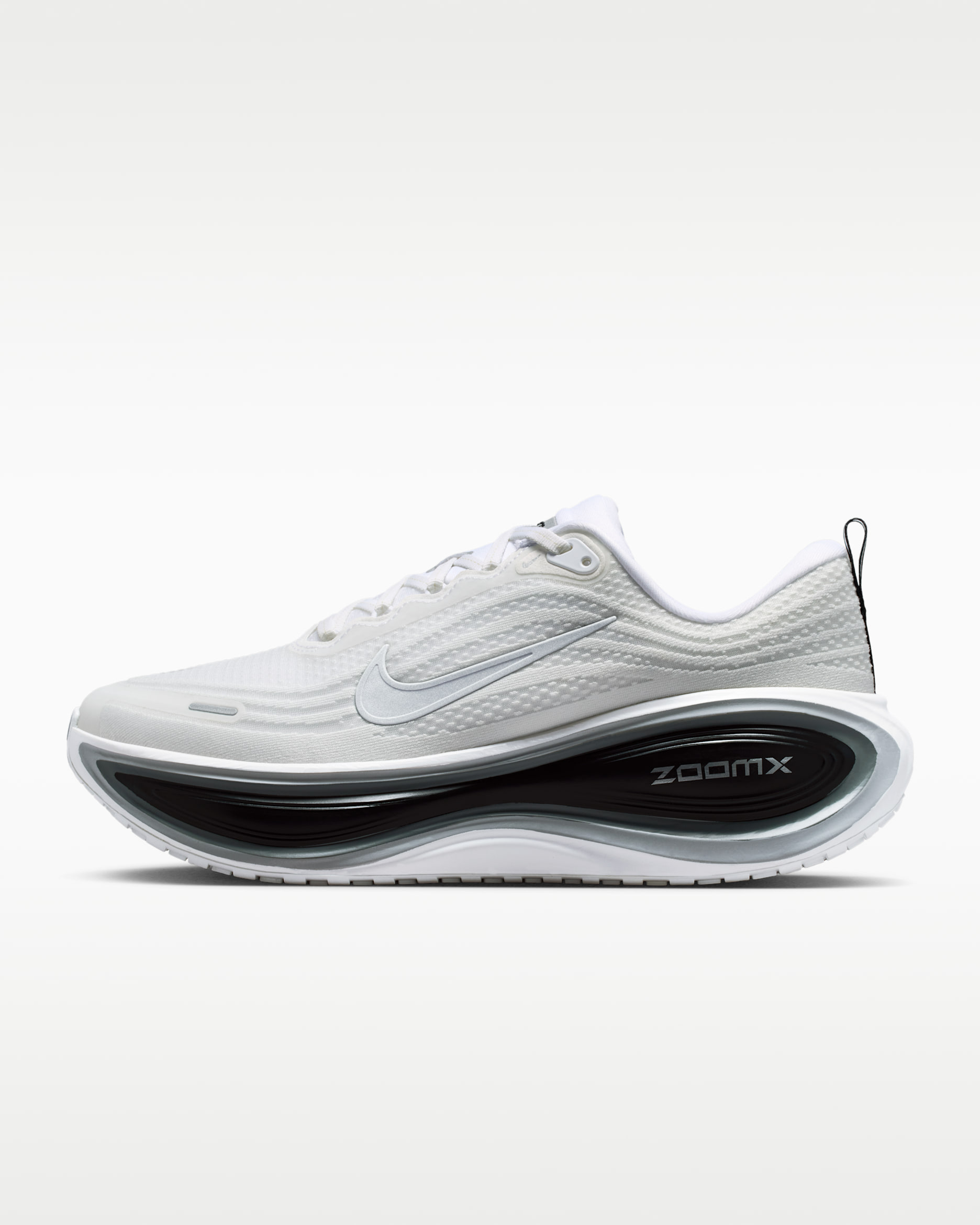 Nike Vomero Plus Men's Road Running Shoes - White/Black/Cool Grey/Metallic Silver