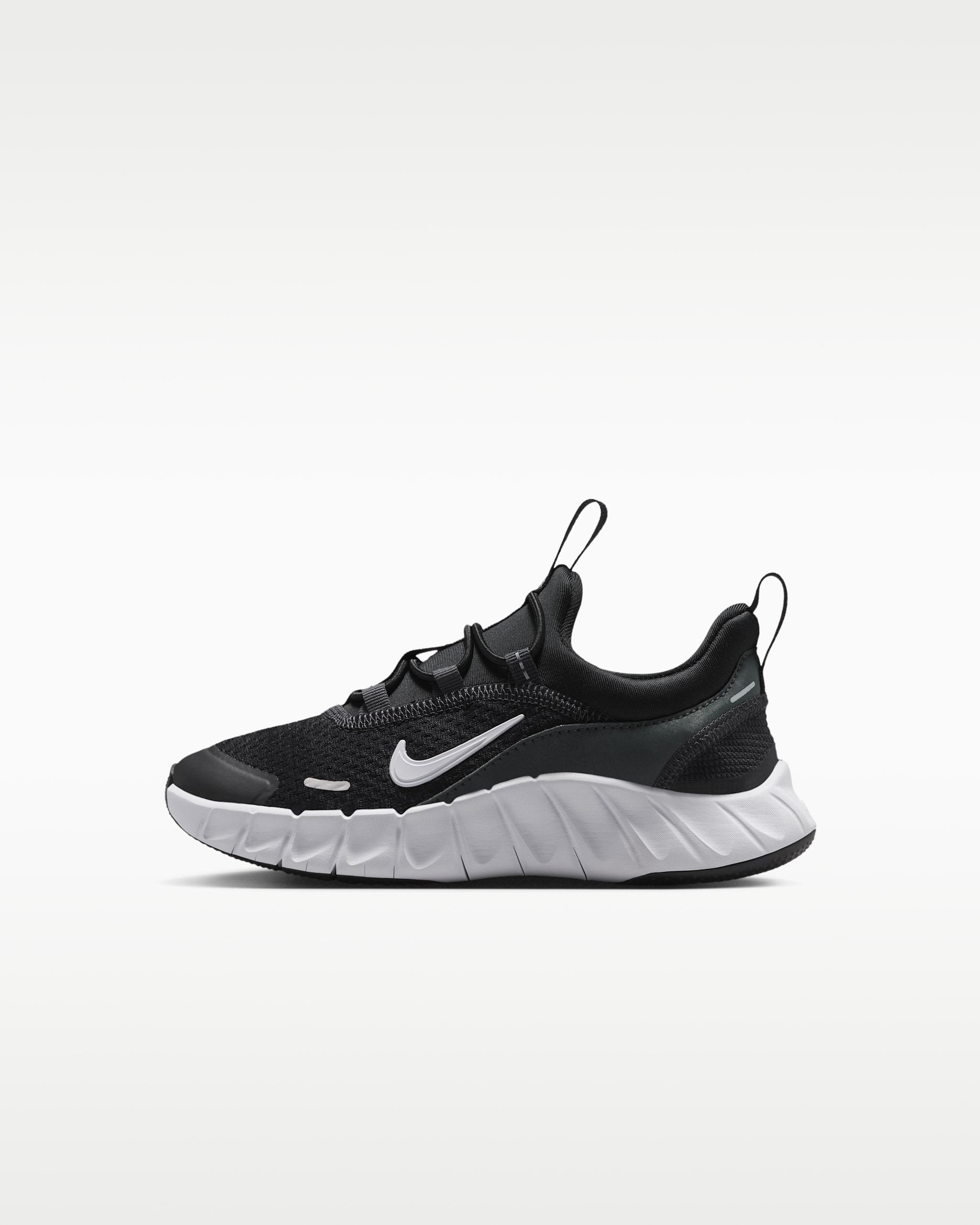 Nike Free Ride Younger Kids' Running Shoes - Black/Anthracite/White