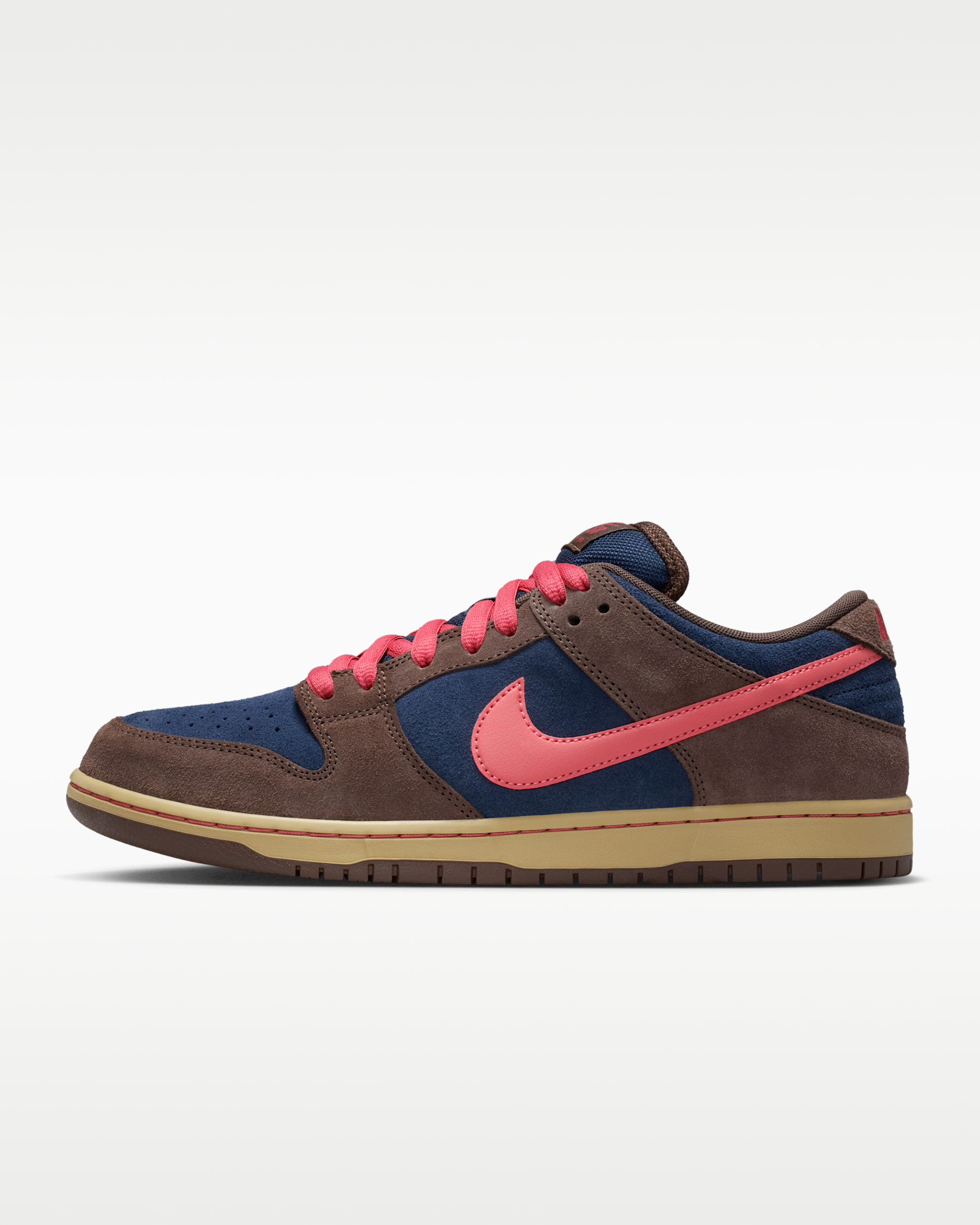 Nike SB Dunk Low Pro Skate Shoes - Baroque Brown/Midnight Navy/Neutral Olive/Adobe