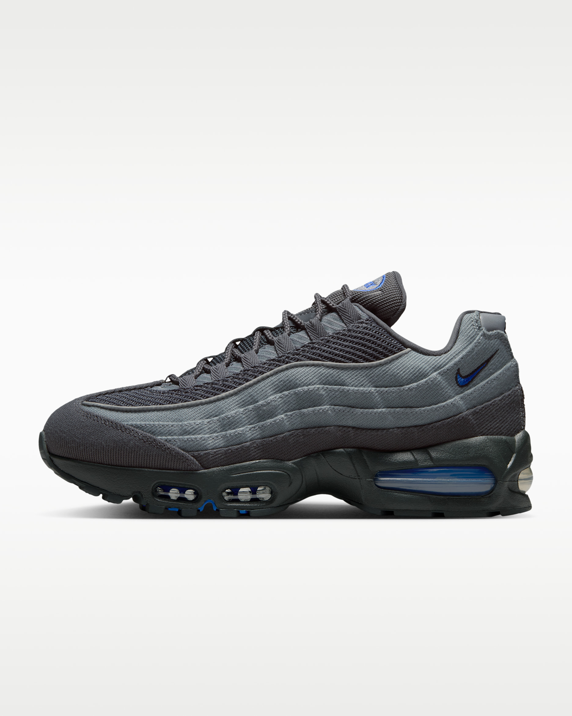 Nike Air Max 95 Big Bubble Men's Shoes - Smoke Grey/Anthracite/Black/Racer Blue