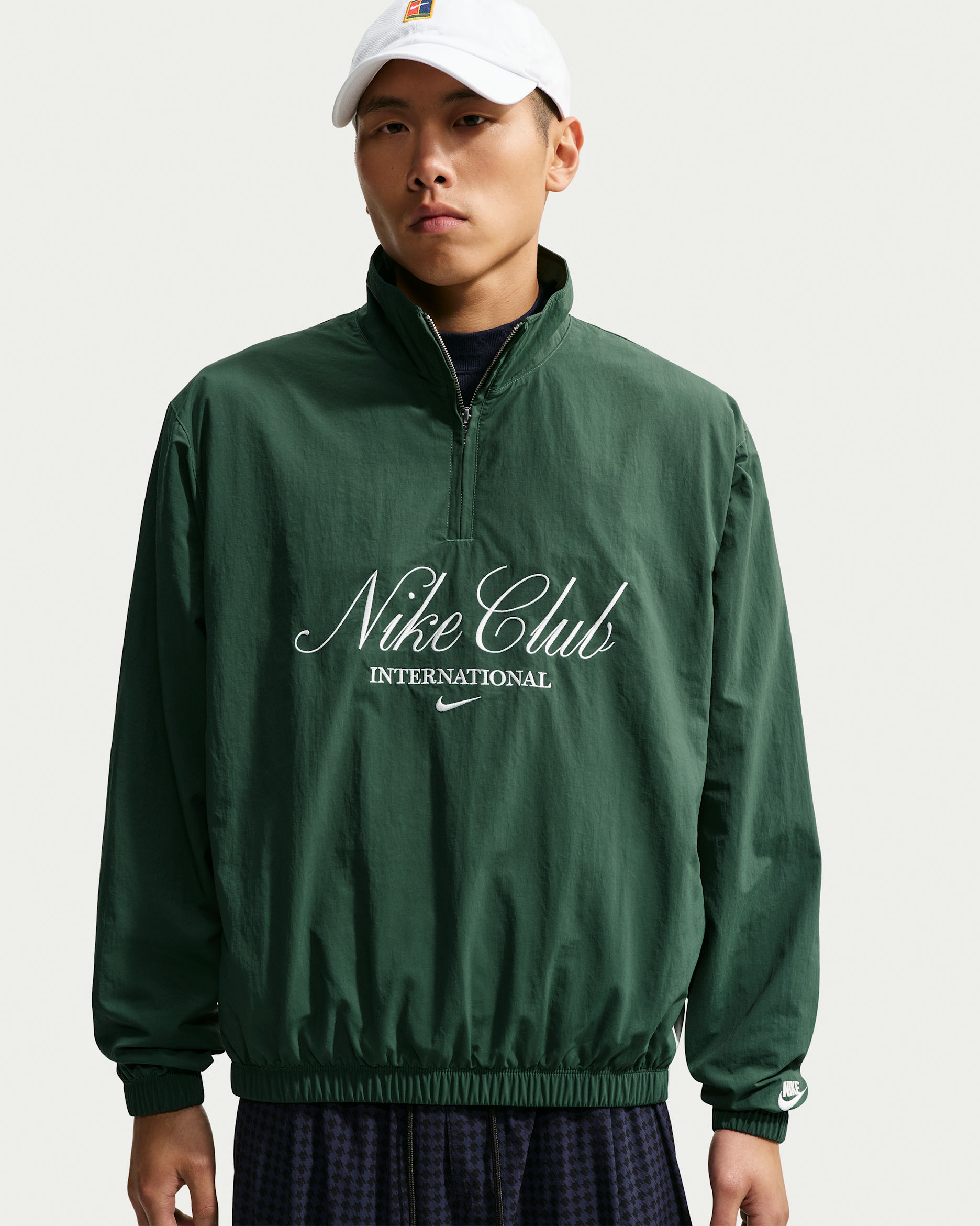Nike Club Men's 1/2-Zip Jacket - Fir/Phantom/Phantom