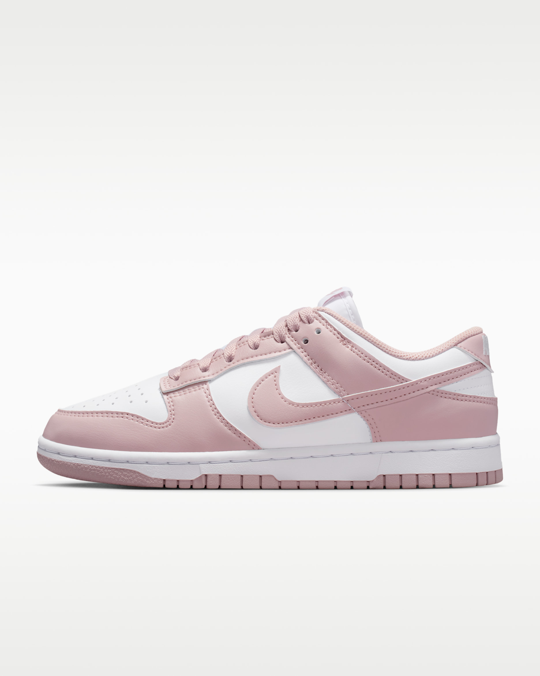 Nike Dunk Low Women's Shoes - White/White/Particle Rose