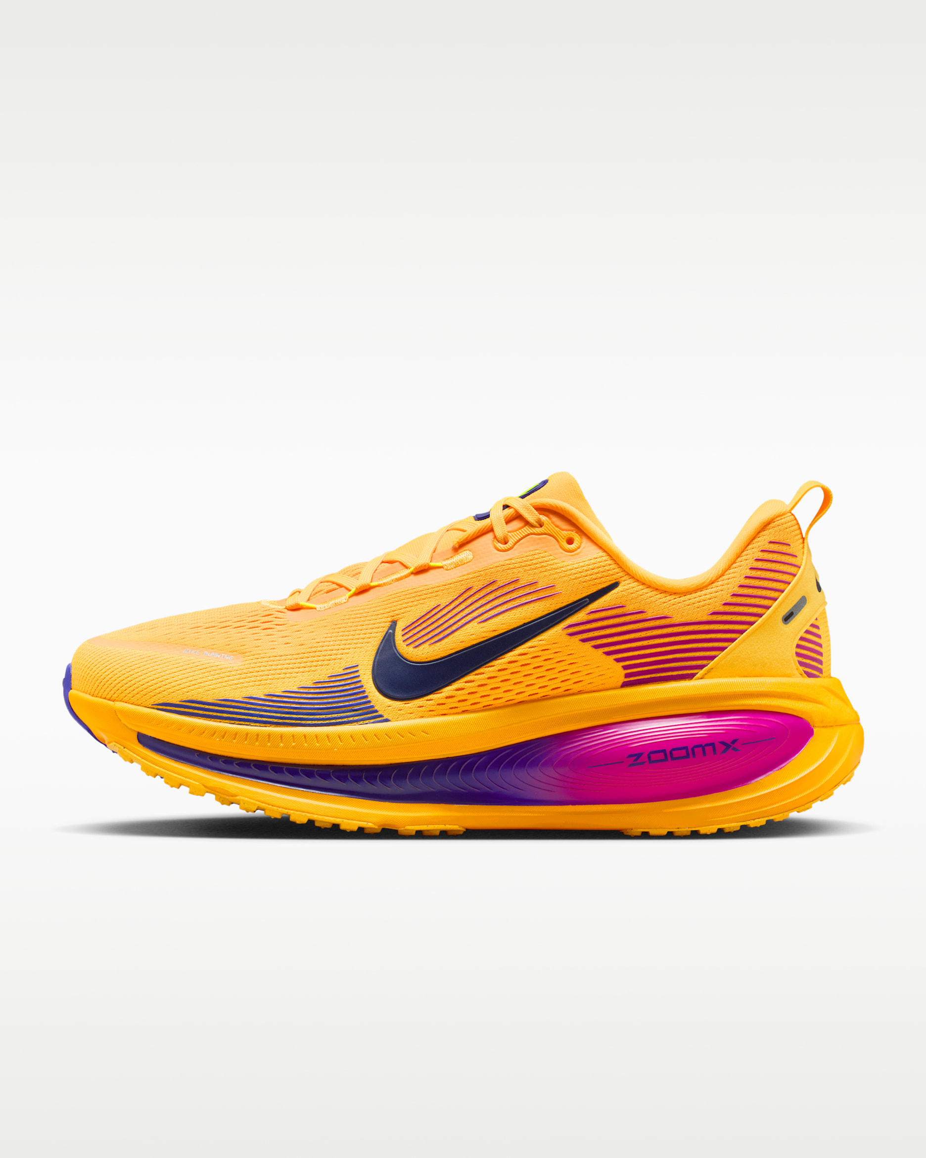 Nike Vomero 18 Men's Road Running Shoes - Citron Pulse/Laser Orange/Hyper Violet/Blue Void
