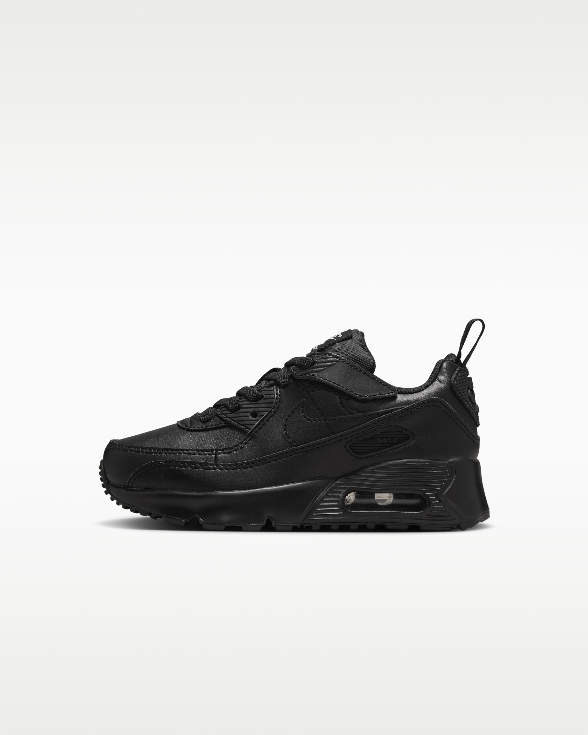 Nike Air Max 90 EasyOn Younger Kids' Shoes - Black/Black/White/Black
